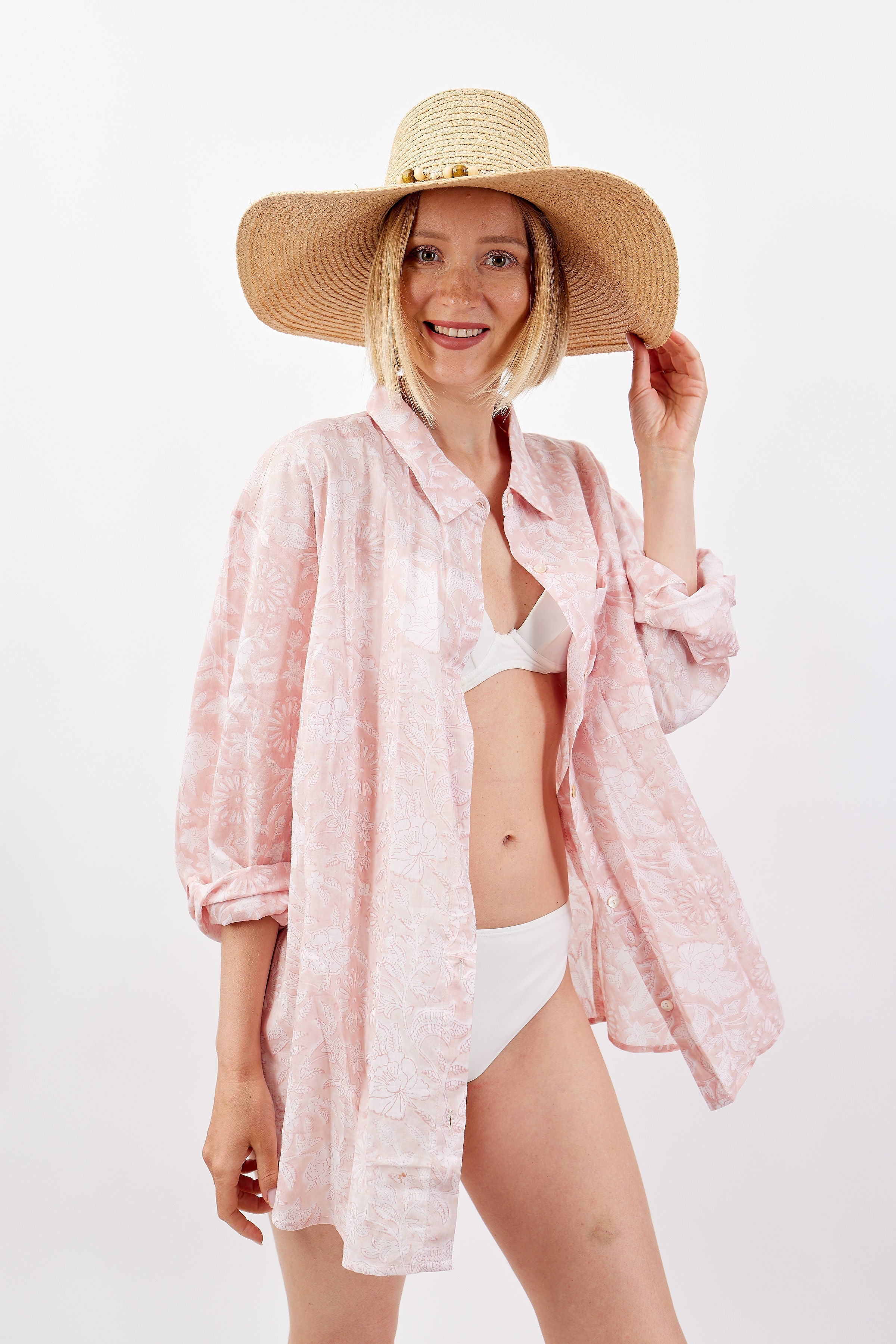 Hat Attack New York Printed Beach Shirt