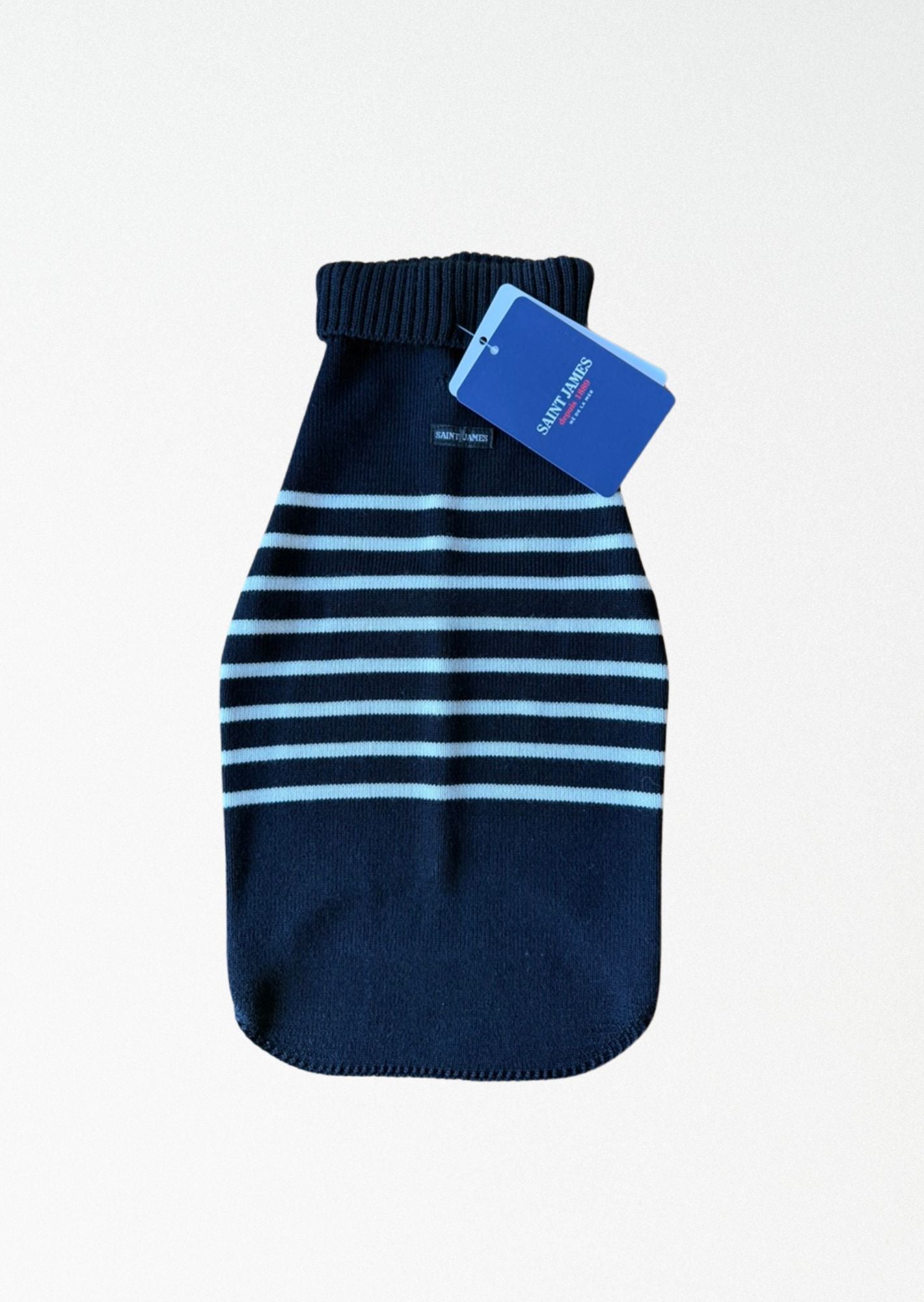 Saint James PARISIAN PUP SWEATER - Authentic Breton Striped Sweater for Dogs | Wool Blend (NAVY / IVORY)