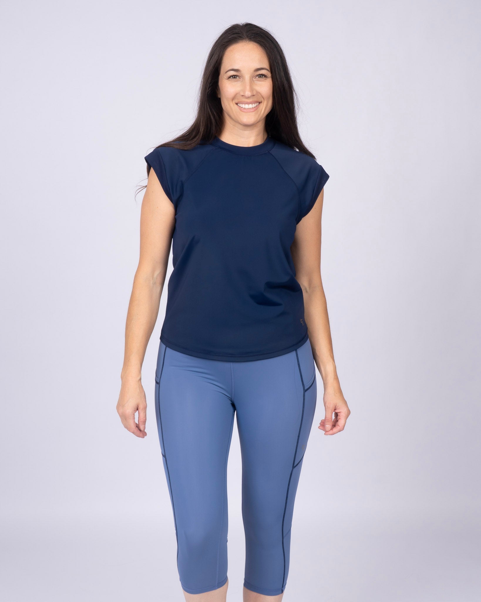 Line In The Sand Swim & Sport Short Sleeve Top