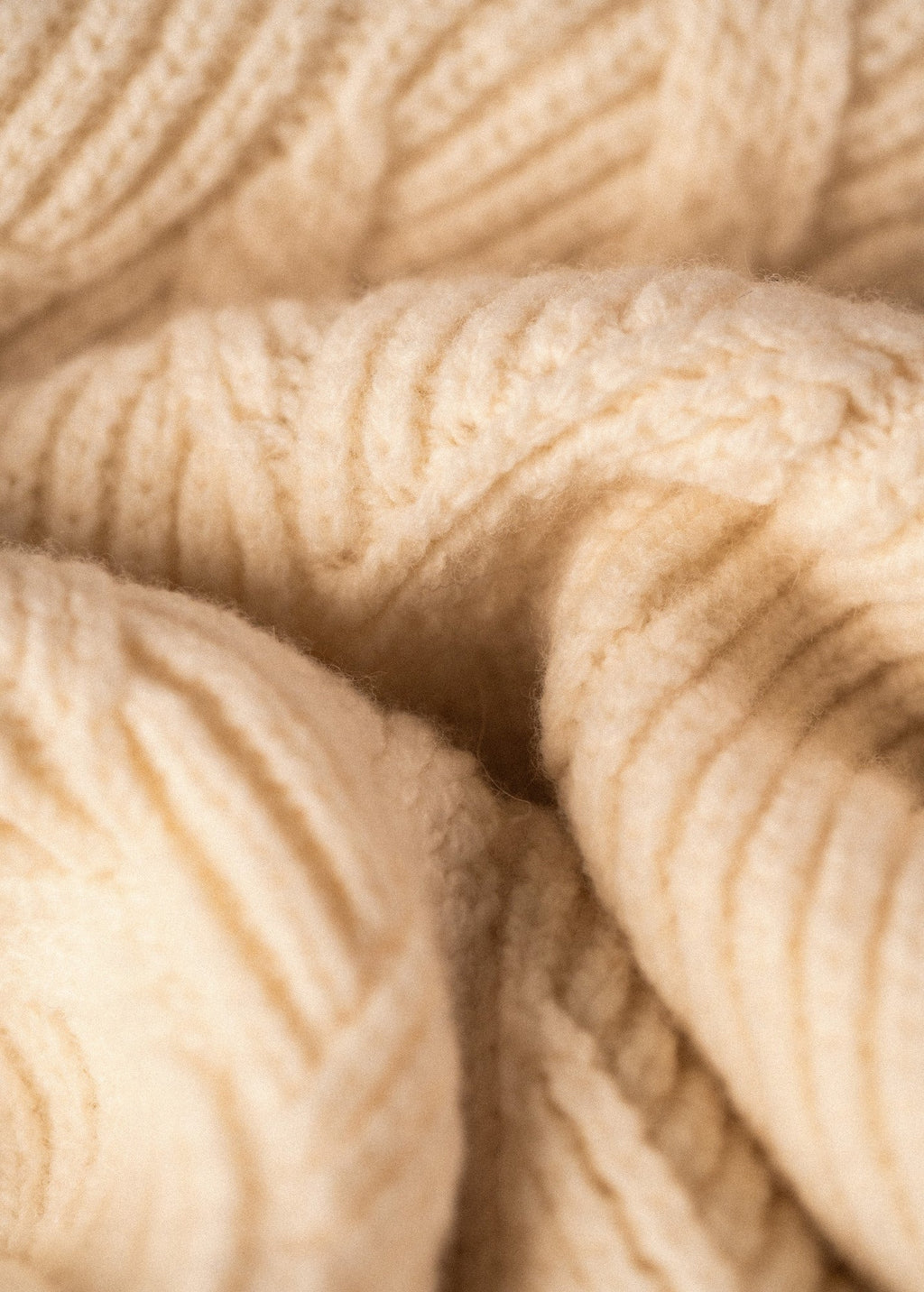 Saint James TIGNES - Textured Cable Knit Sweater | 100% Wool (WINTER WHITE)