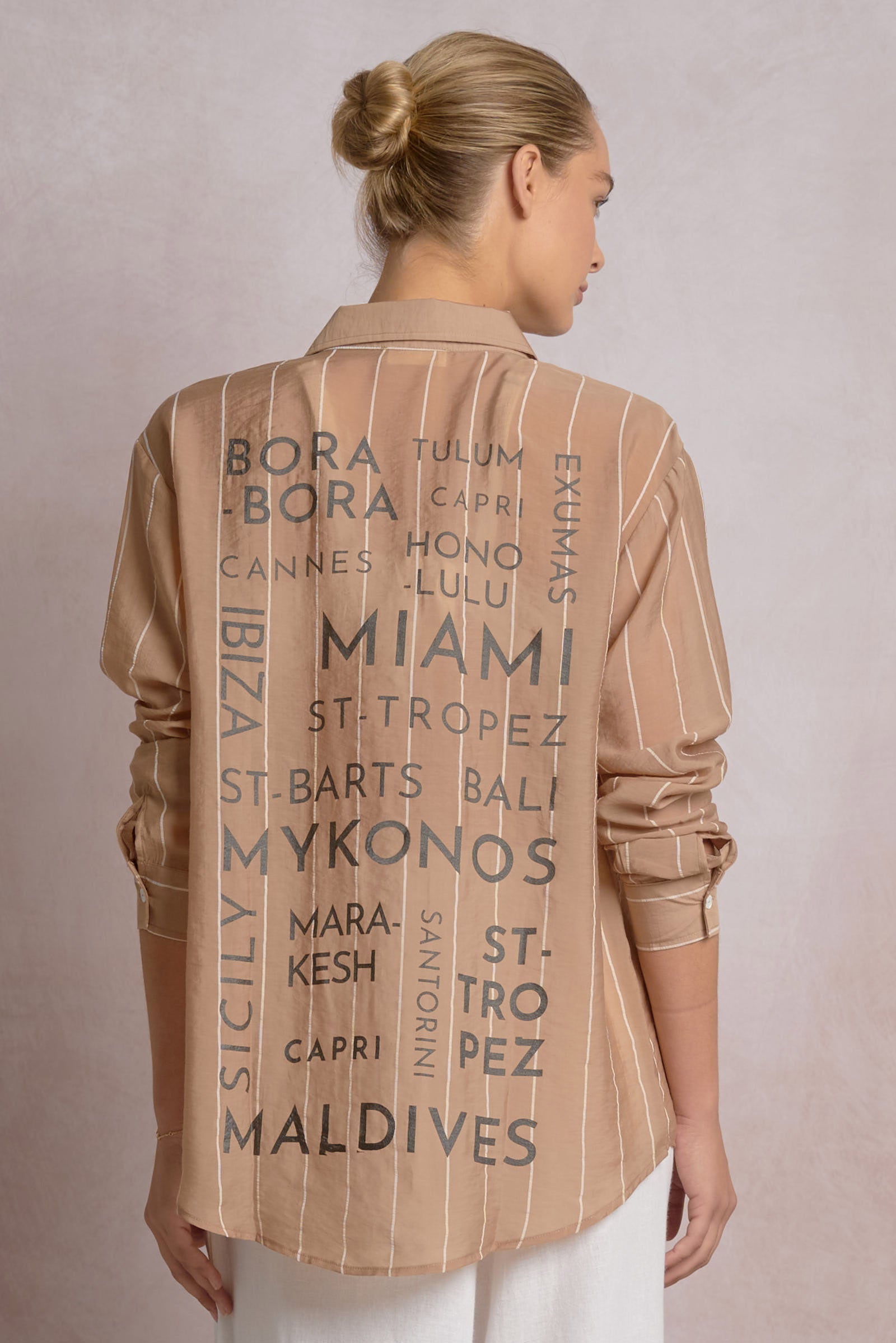 Island Button Down Tan