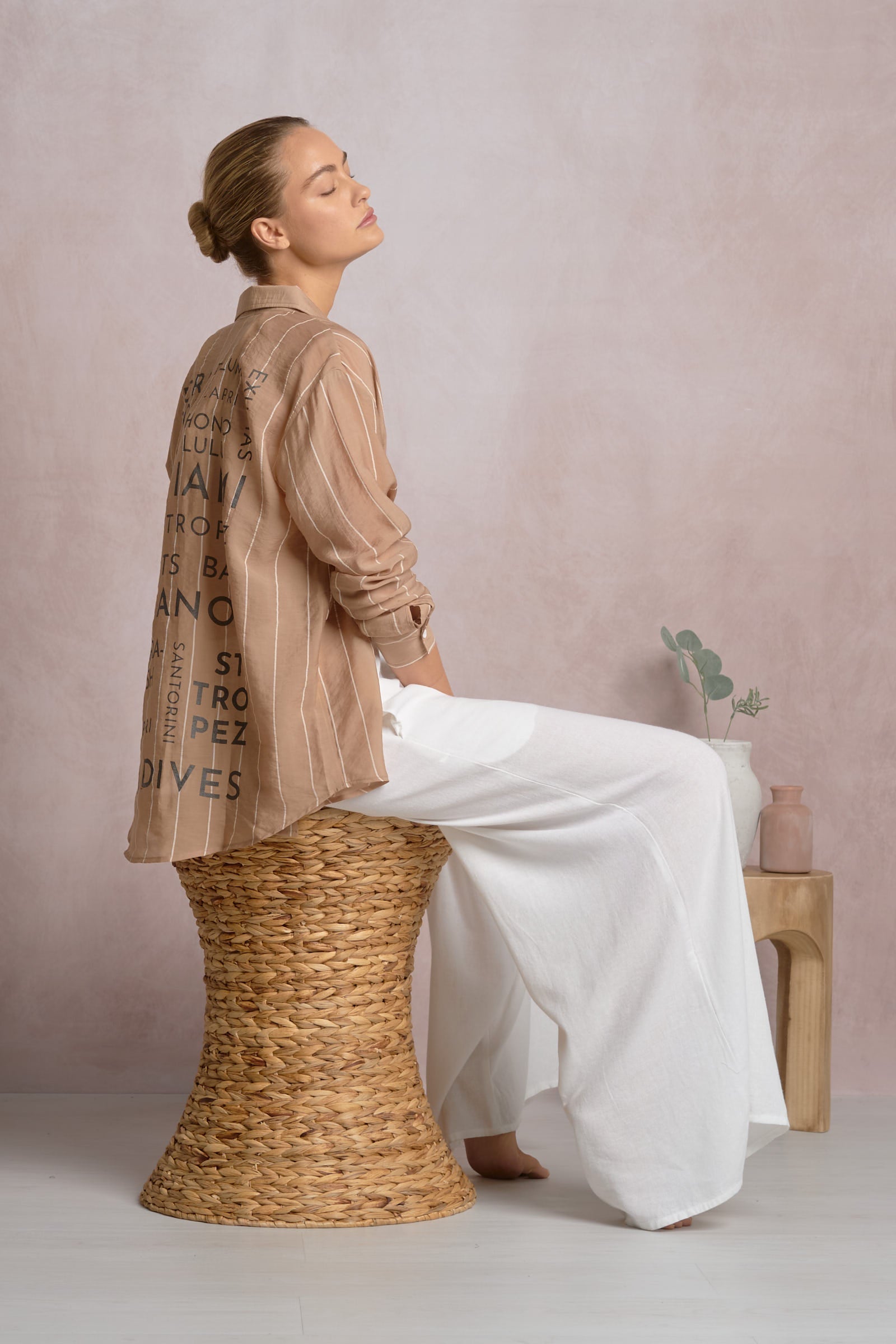 Island Button Down Tan