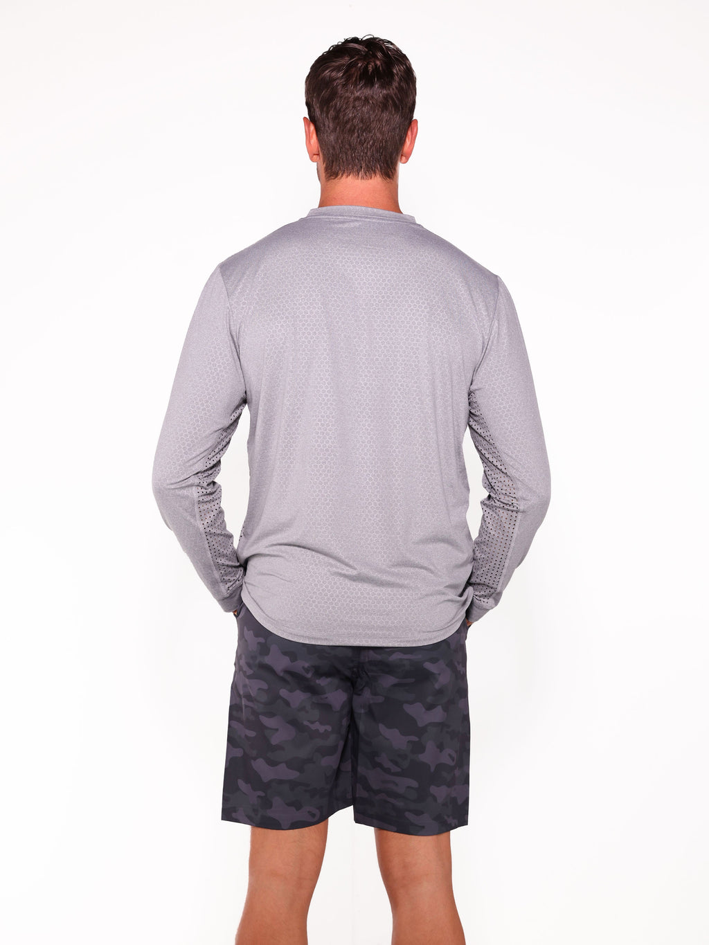 White Water Nautiflex Performance Tee, Grey