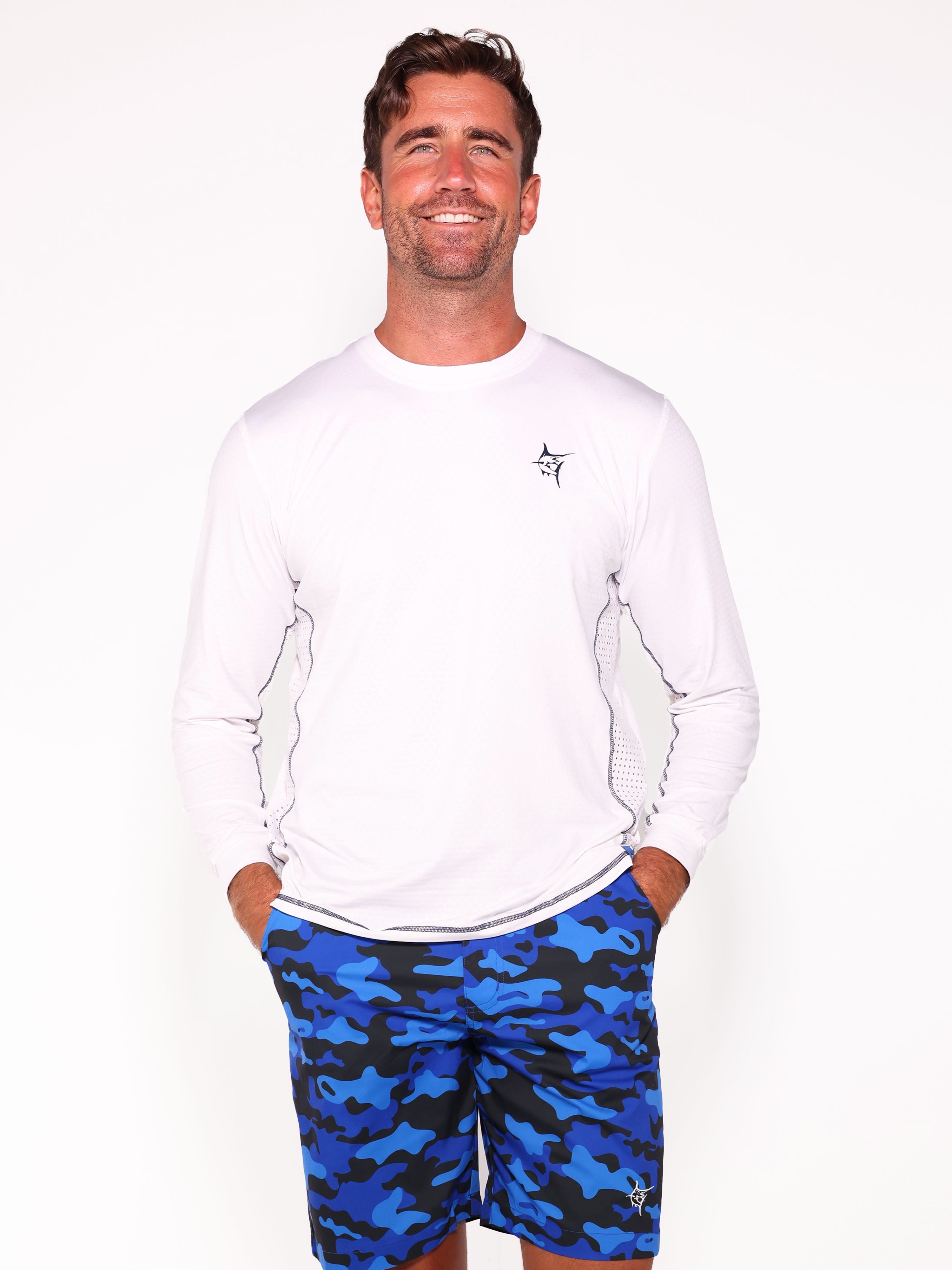 White Water Nautiflex Performance Tee, White