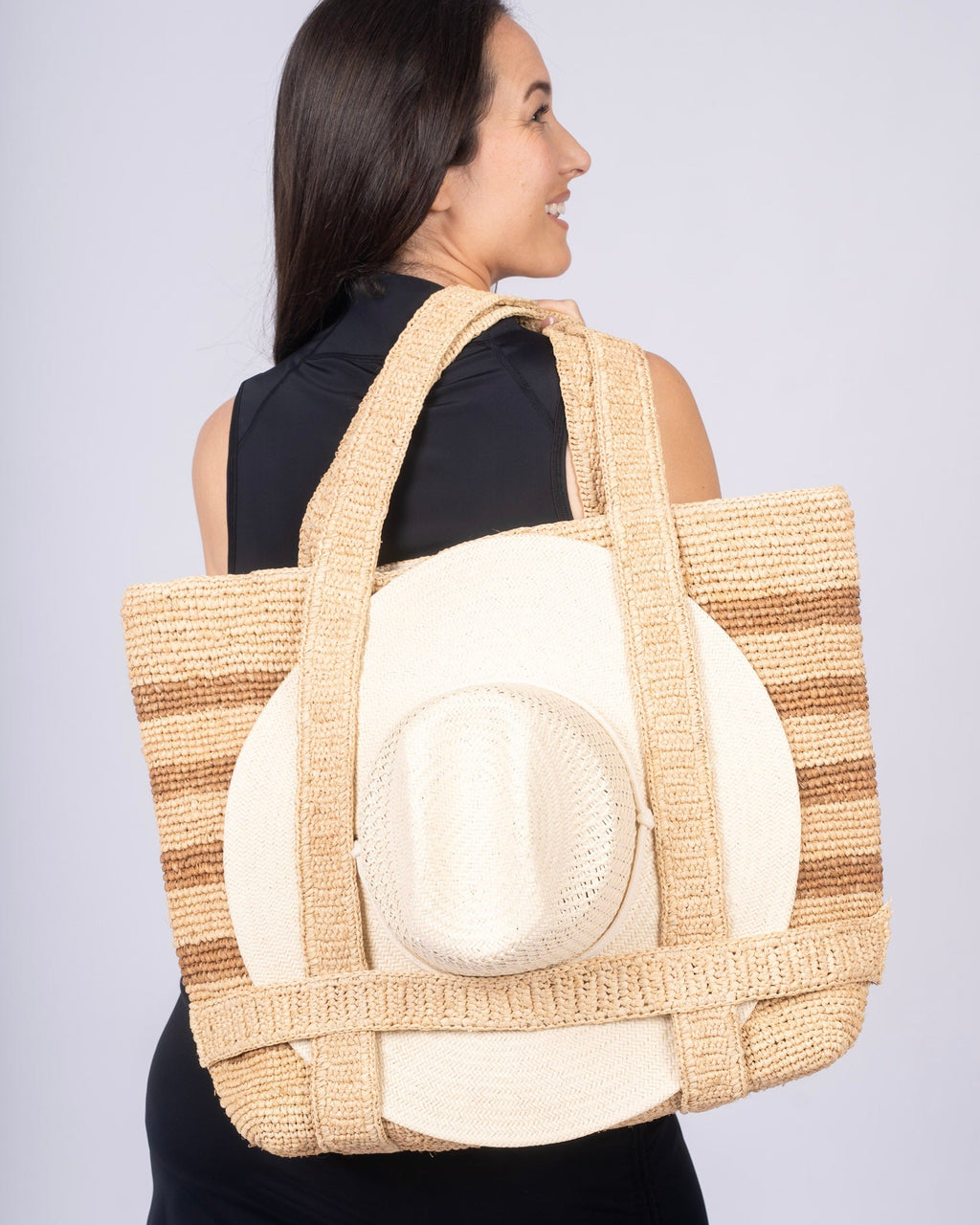 Line in the Sand The Original Straw Traveler Bag