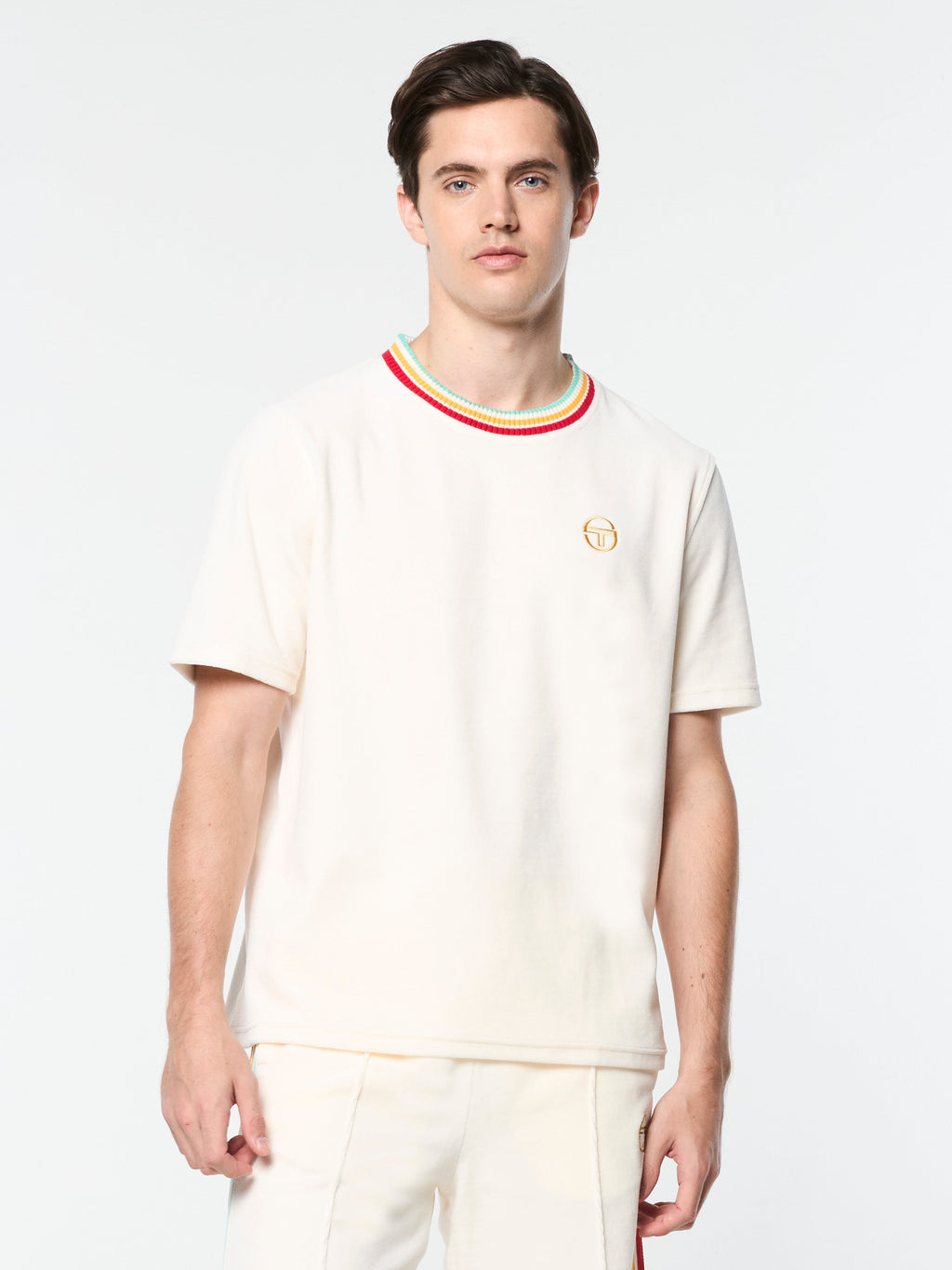 Slice T-Shirt- Gardenia/ Gold