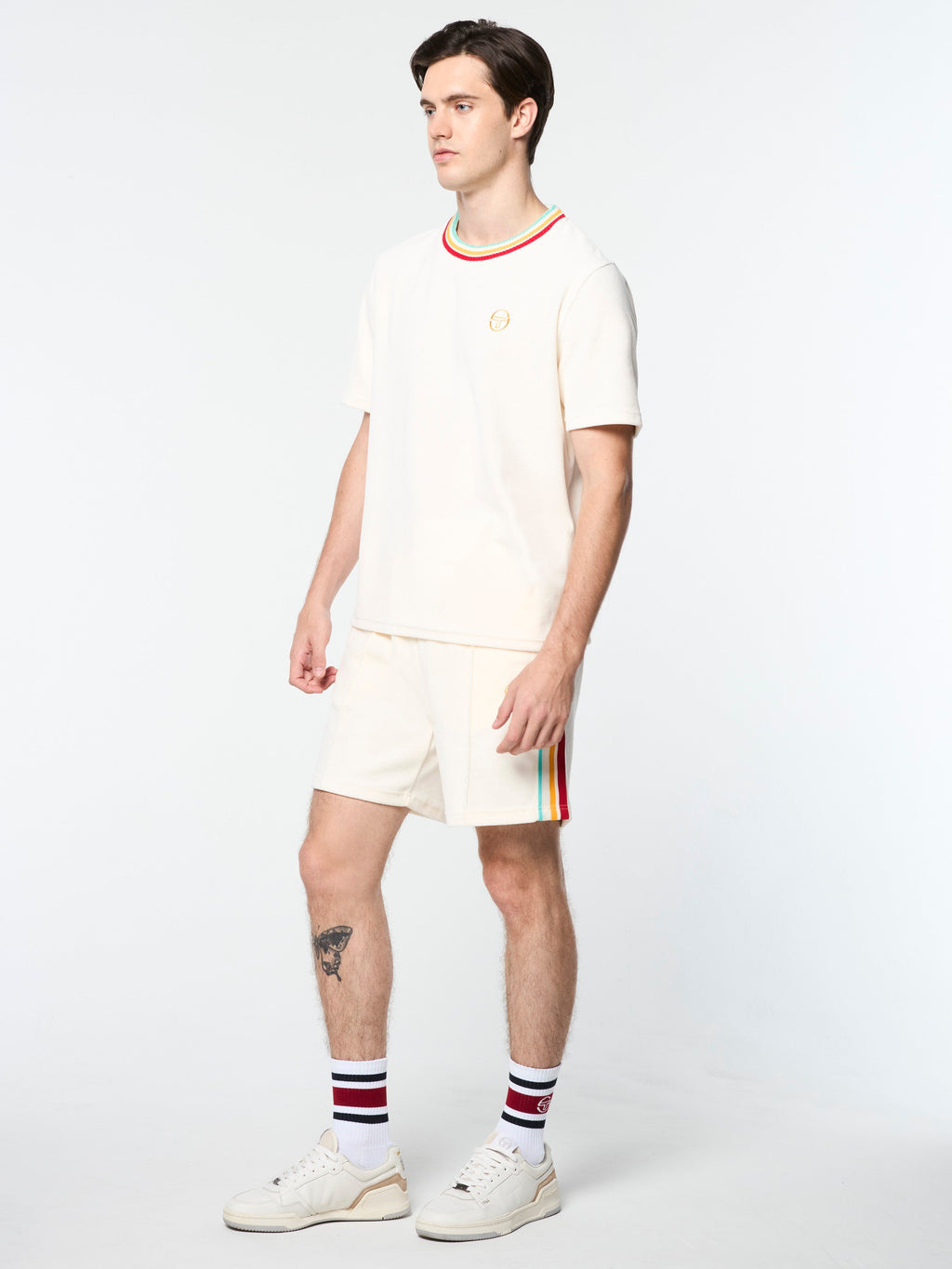 Slice T-Shirt- Gardenia/ Gold