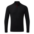 Gill Men’s UV Tec Long Sleeve Zip Tee - Black