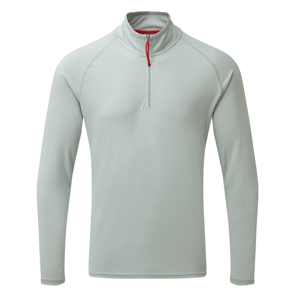 Gill Men’s UV Tec Long Sleeve Zip Tee - Black