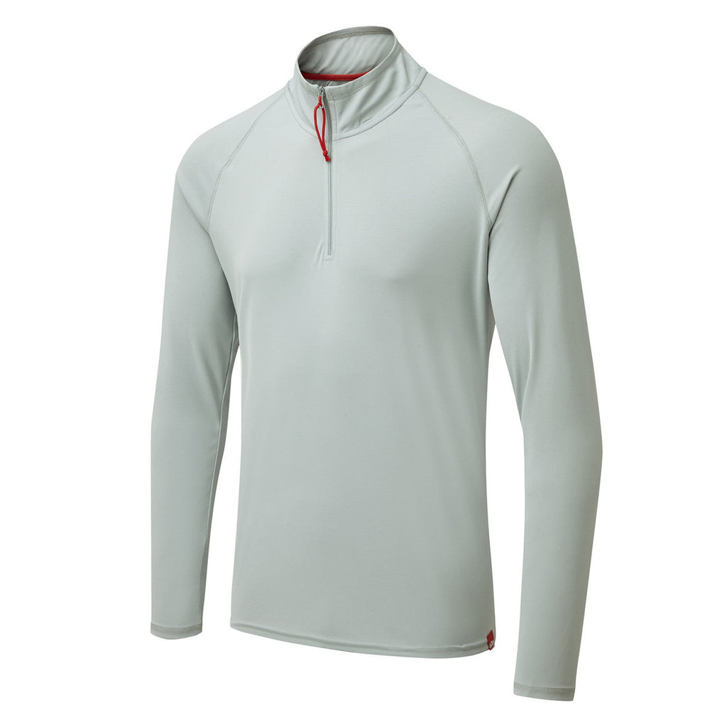 Gill Men’s UV Tec Long Sleeve Zip Tee - Black