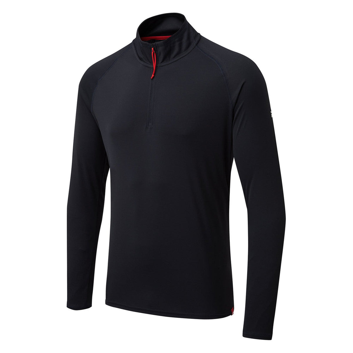 Gill Men’s UV Tec Long Sleeve Zip Tee - Black