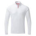 Gill Men’s UV Tec Long Sleeve Zip Tee - White
