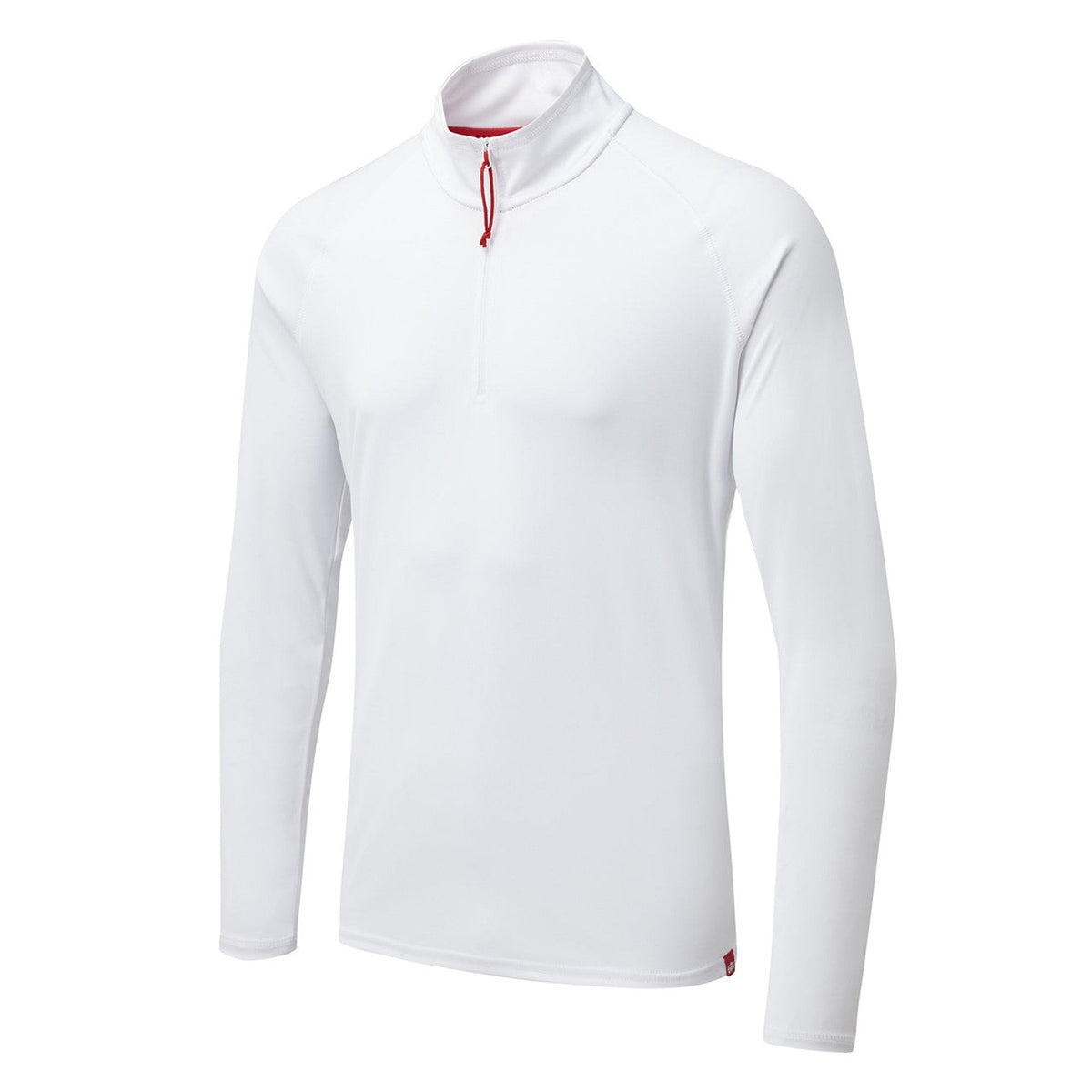 Gill Men’s UV Tec Long Sleeve Zip Tee - White