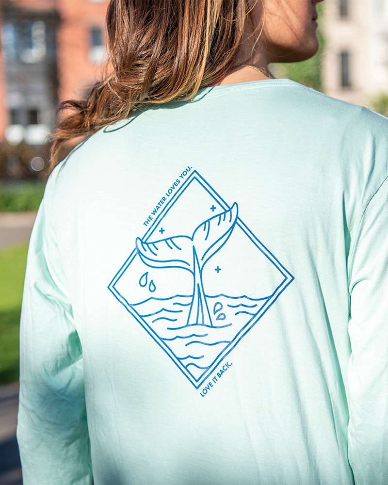 Line In The Sand Unisex Whale Longsleeve