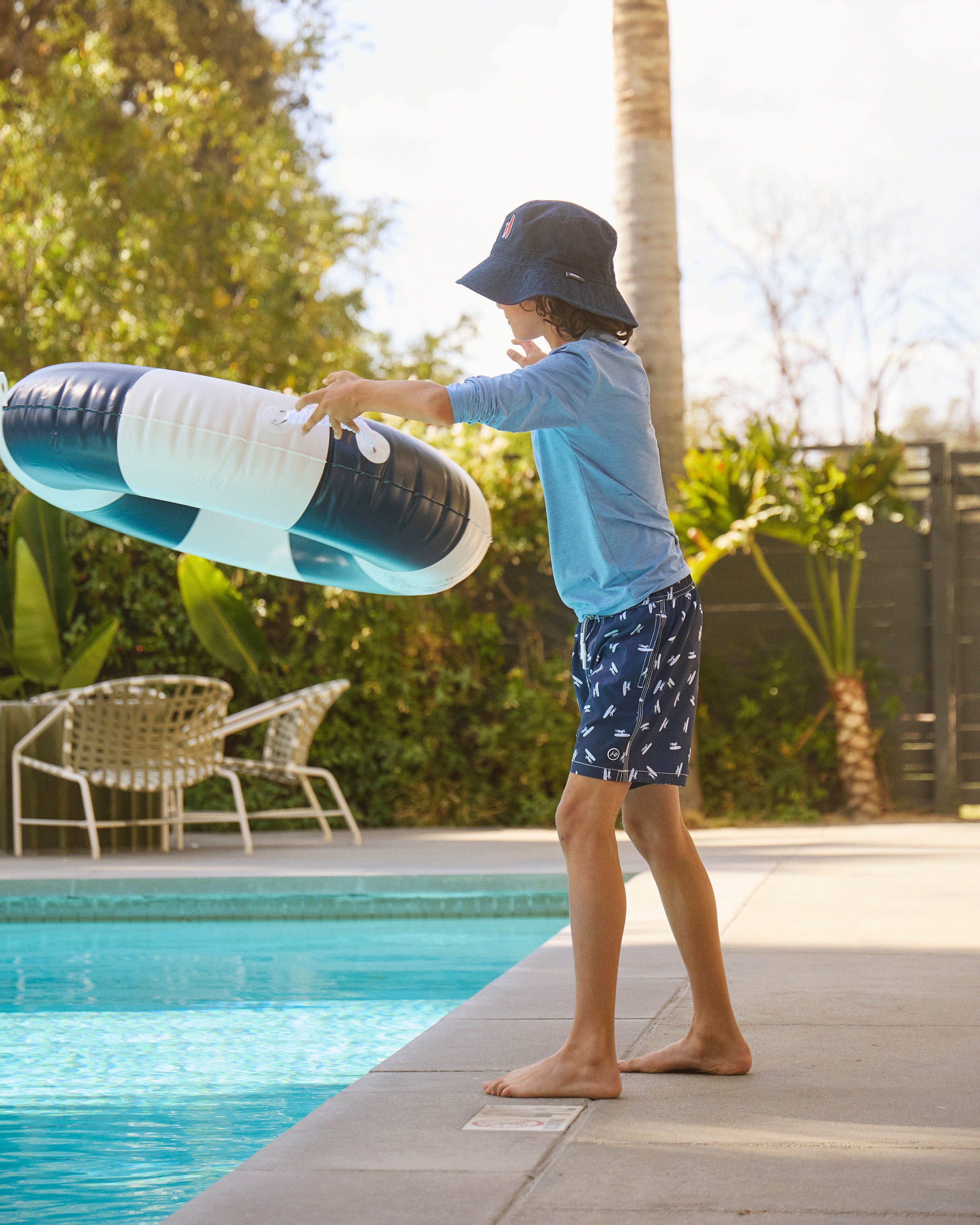 Johnnie-O Basin Jr. Performance UPF Long Sleeve Sun Shirt