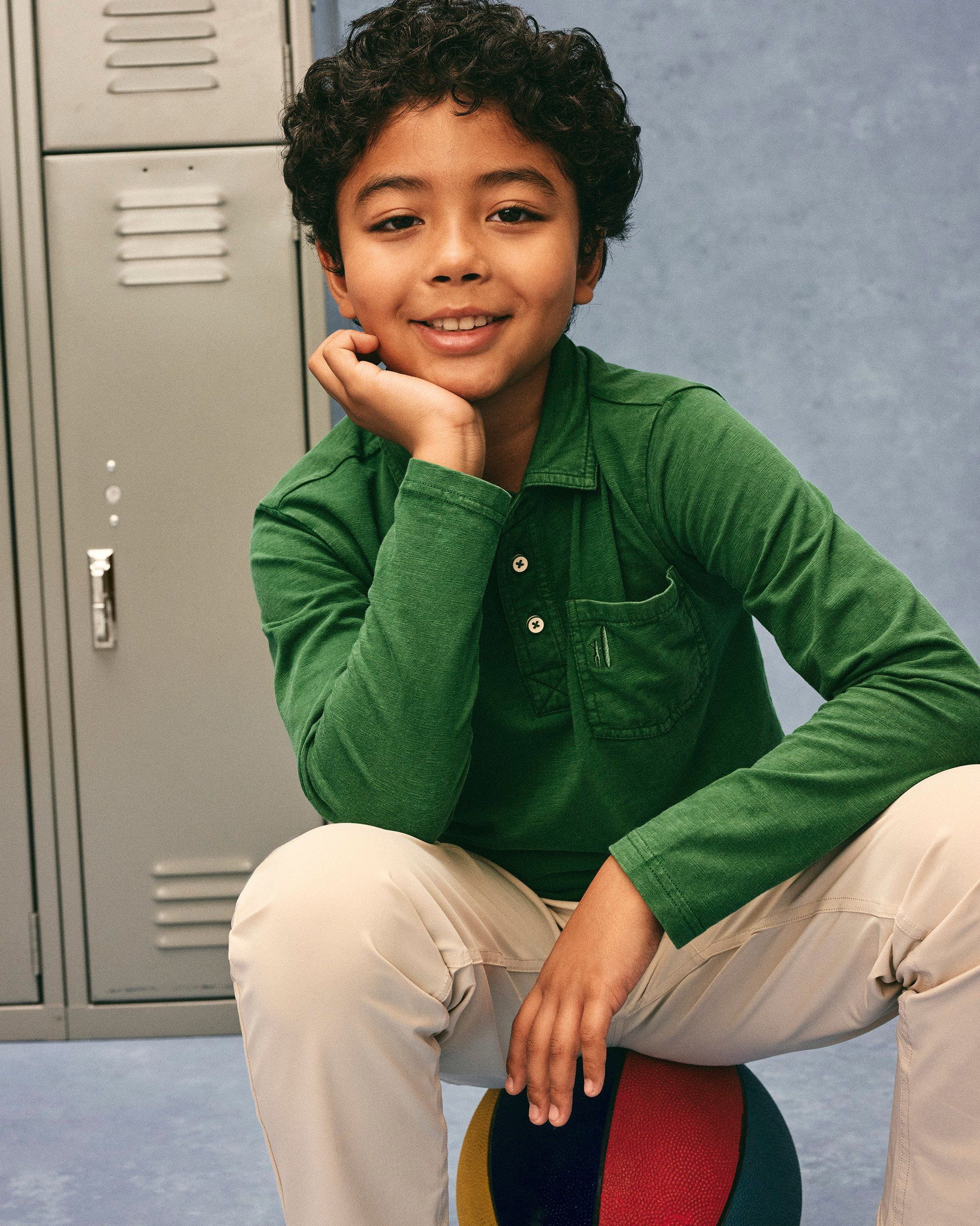 Johnnie-O Coastal Wash Jr. Long Sleeve