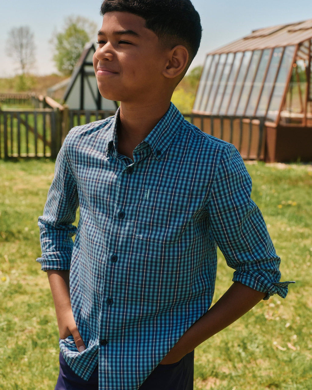 Johnnie-O Natural Performance Jr. Button Down Shirt - Kenney