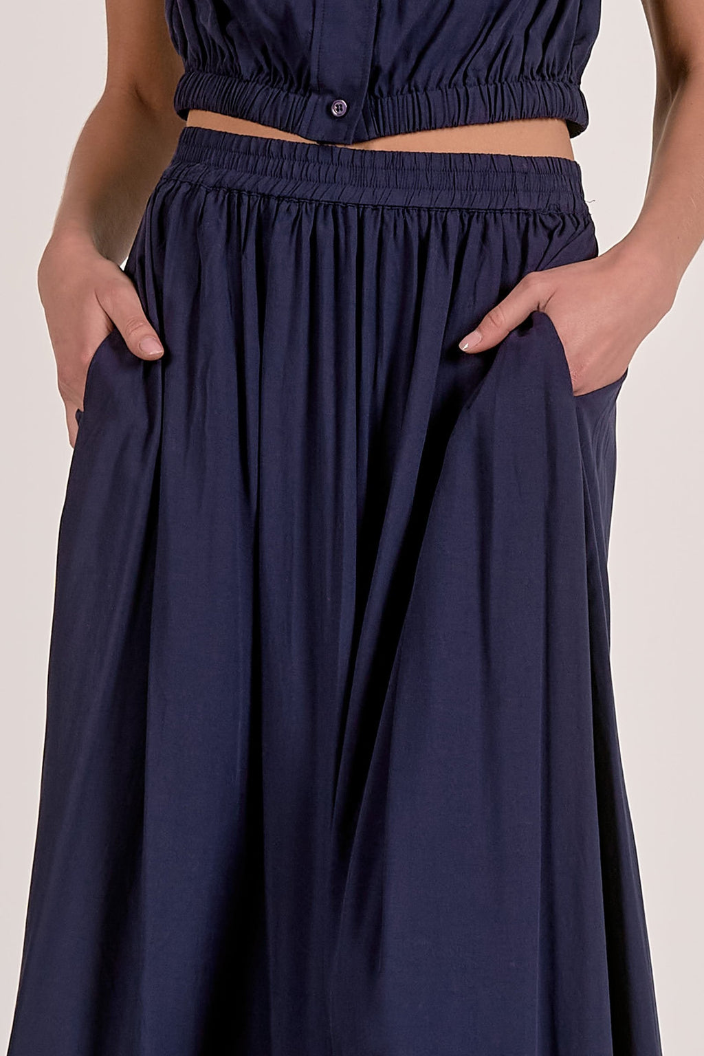 Vivi Midi Skirt Navy