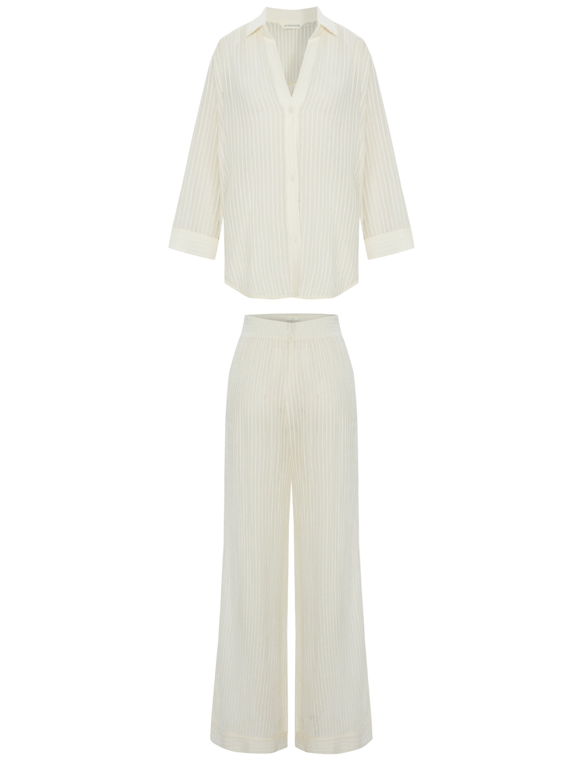 The Handloom Voyage Set White Stripes