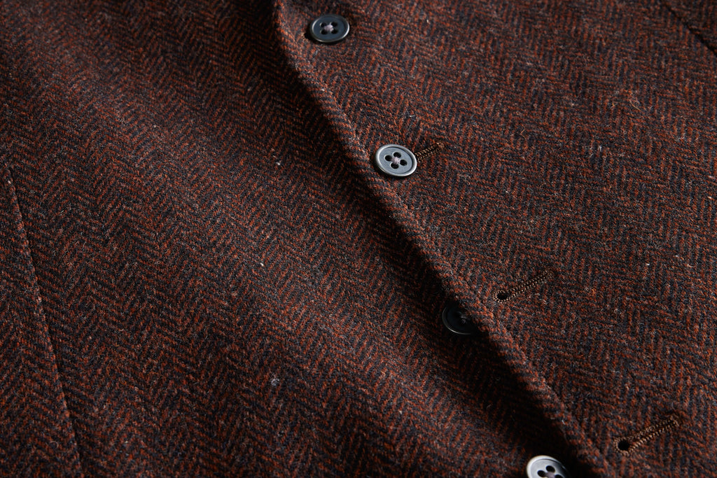 Patrick James Herringbone 5 Button Vest