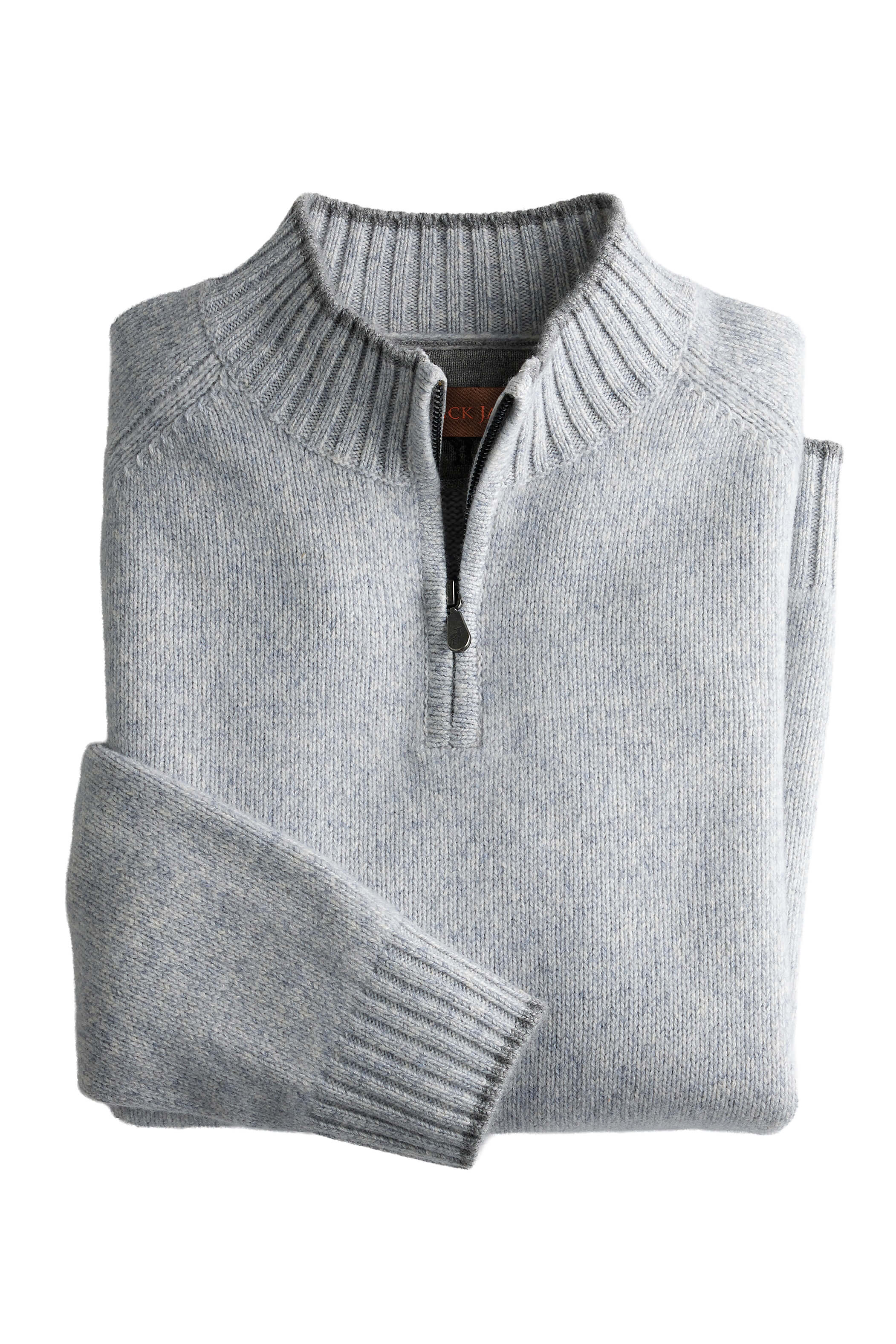 Patrick James Long Sleeve Mouline Tweed 1/4 Zip