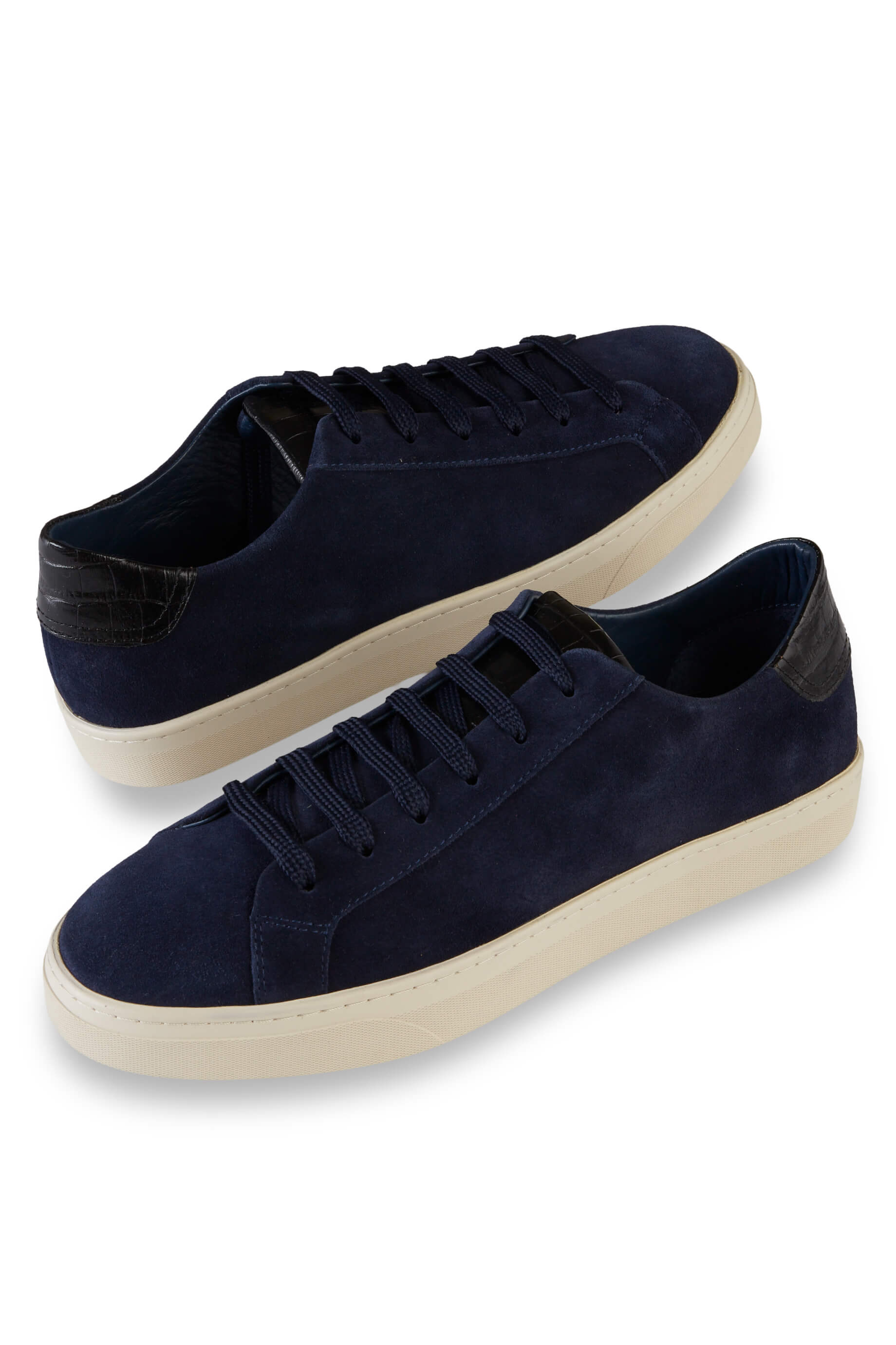 Patrick James Suede Crocodile Print Sneaker