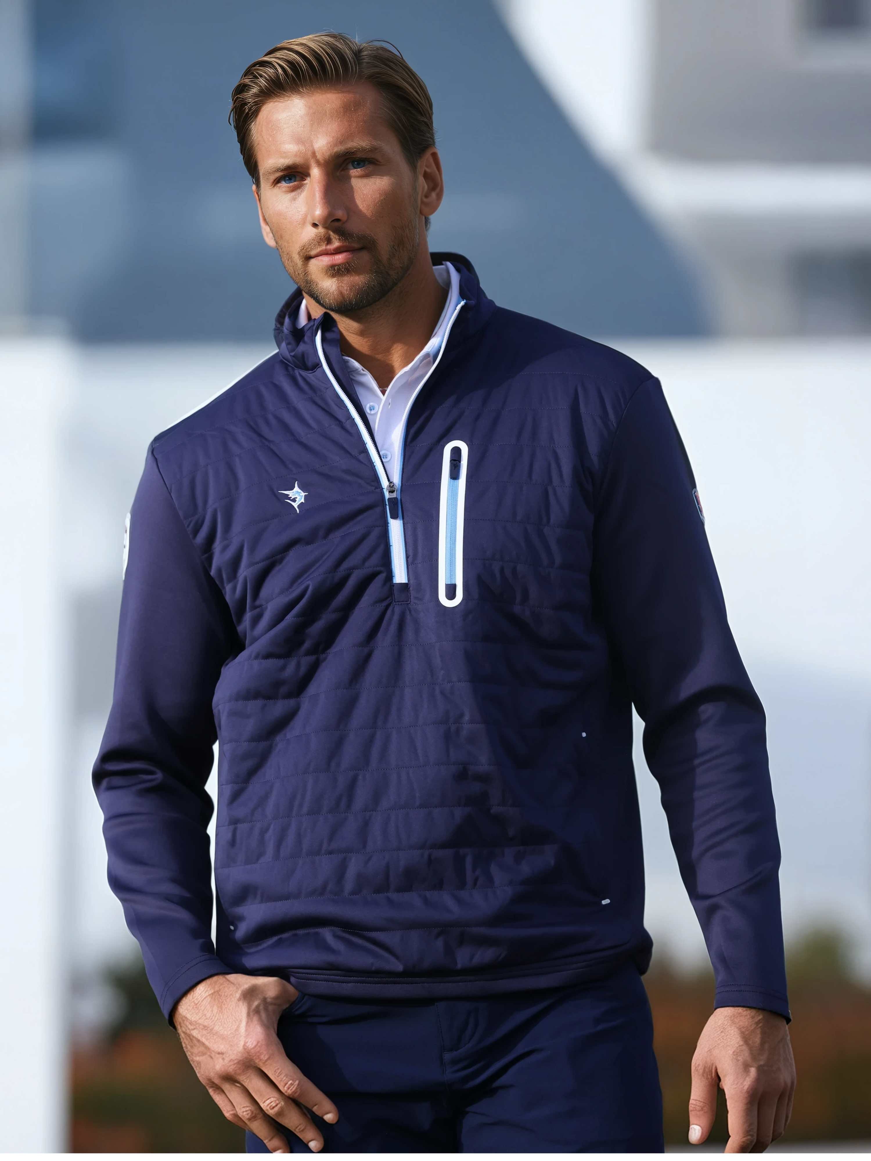White Water Hampton Pullover, Navy