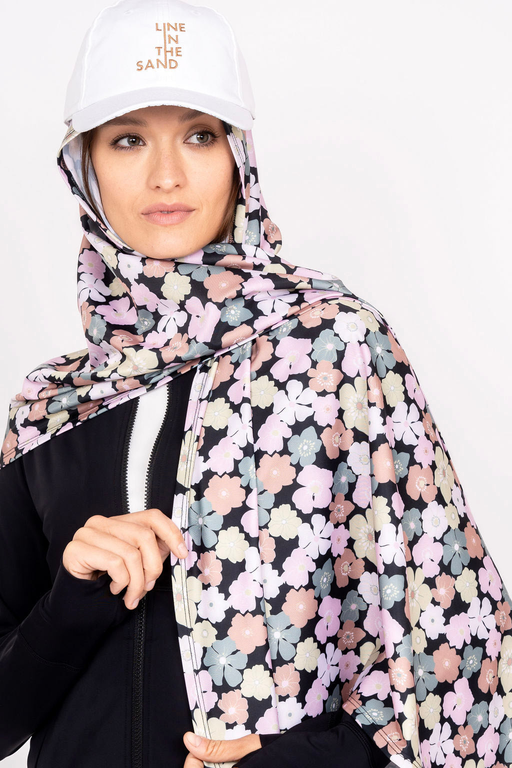 Line In The Sand White UPF Lite Cap