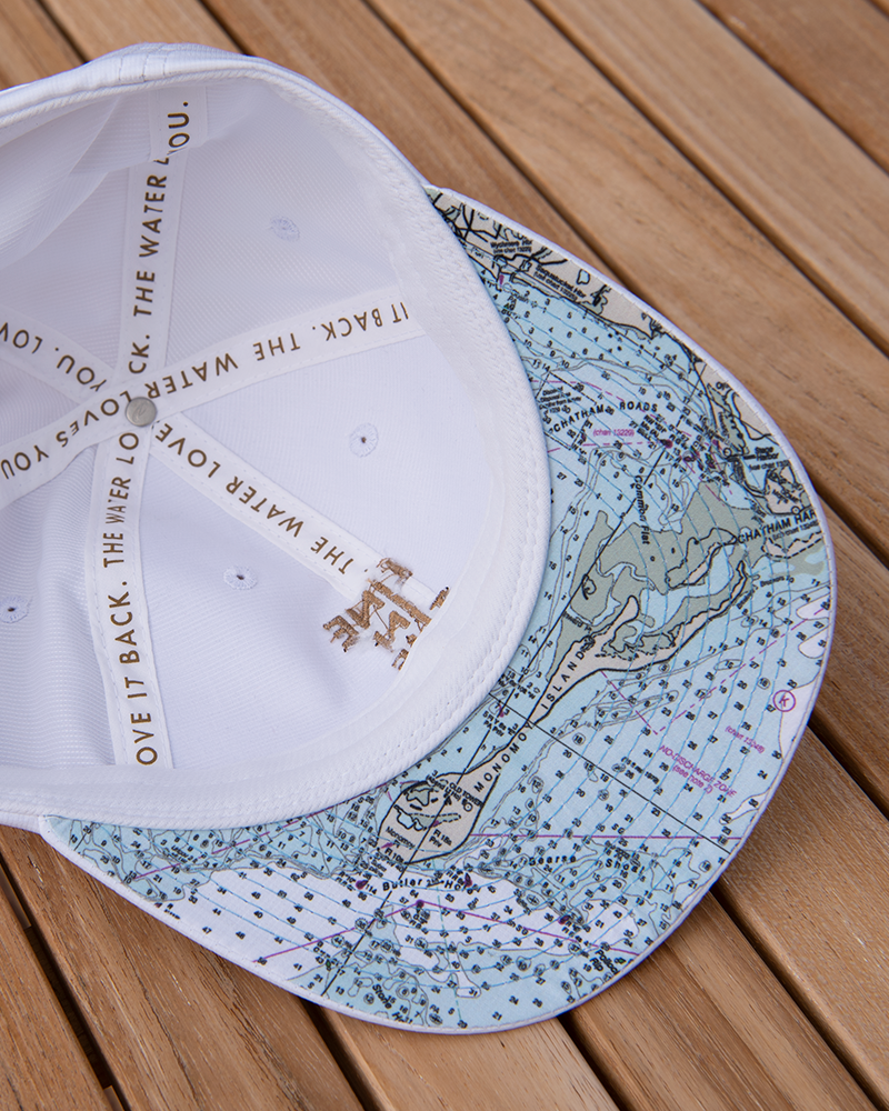 Line In The Sand White UPF Lite Cap