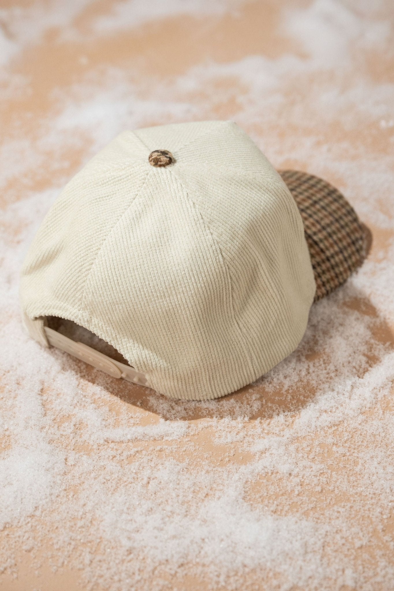 Beige New York Corduroy Baseball Hat - FINAL SALE