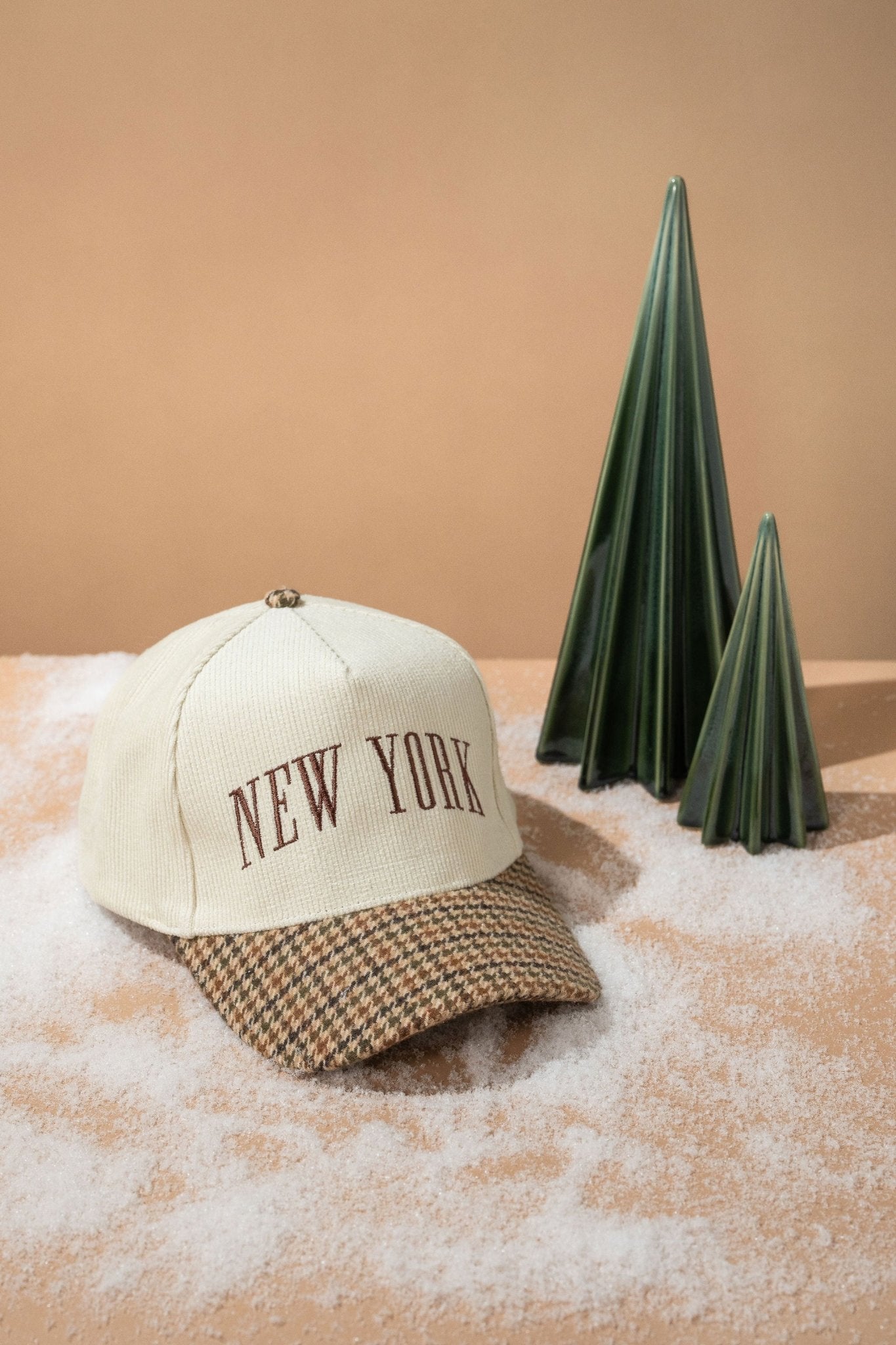 Beige New York Corduroy Baseball Hat - FINAL SALE