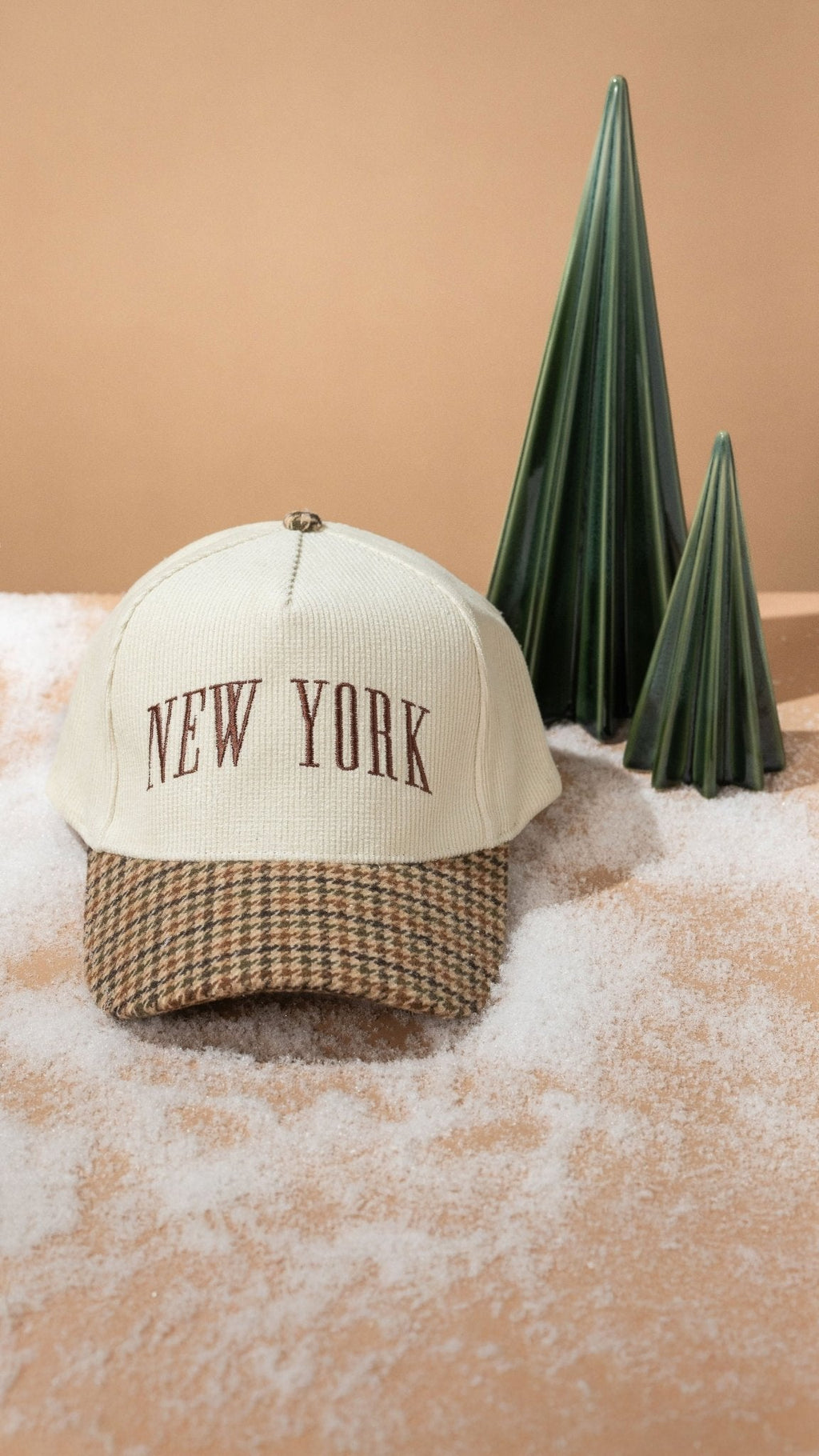 Beige New York Corduroy Baseball Hat - FINAL SALE