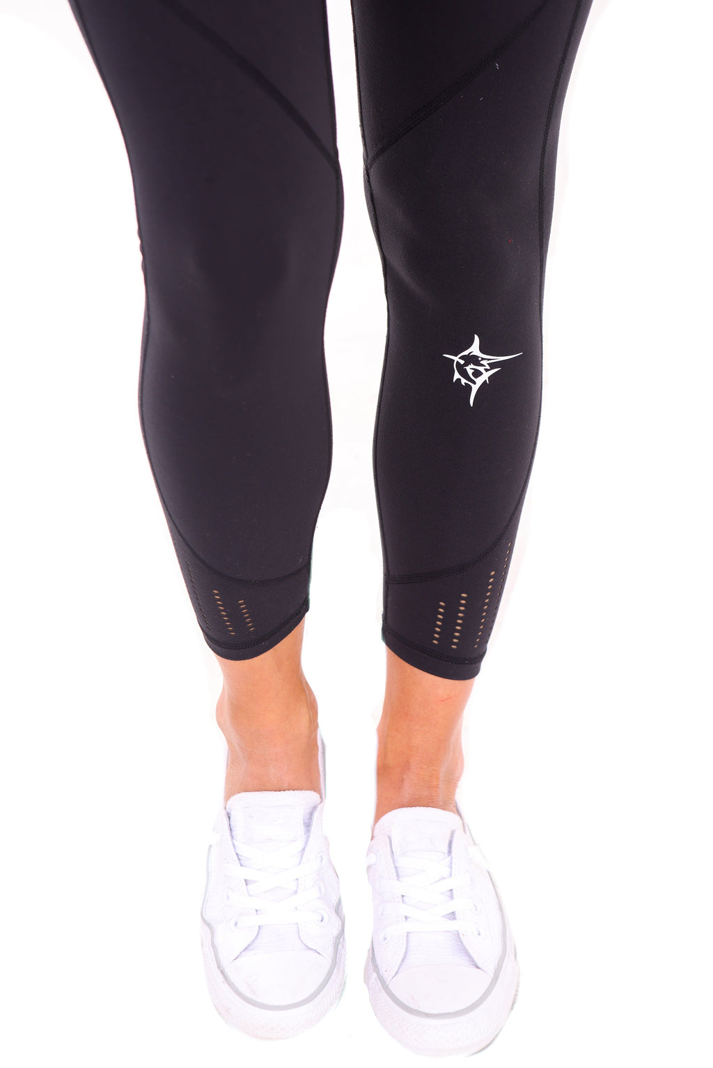 White Water Hydroflex Cut Out Leggings, Black