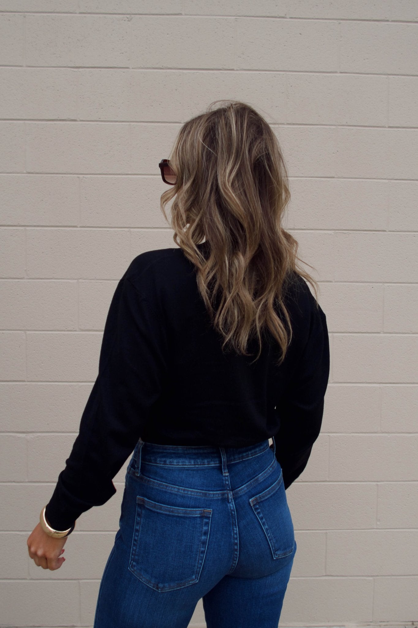 Black V Neck Buttoned Cardigan - FINAL SALE
