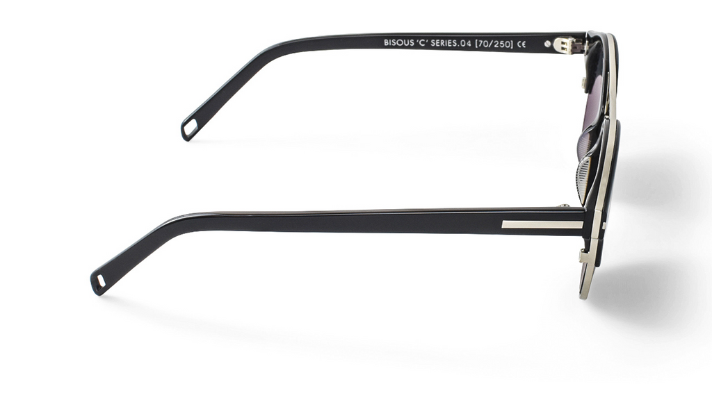 Bisous Sunglasses Martini Piano Black Silver