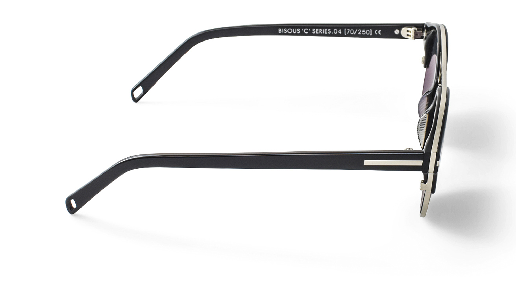 Bisous Sunglasses Martini Piano Black Silver