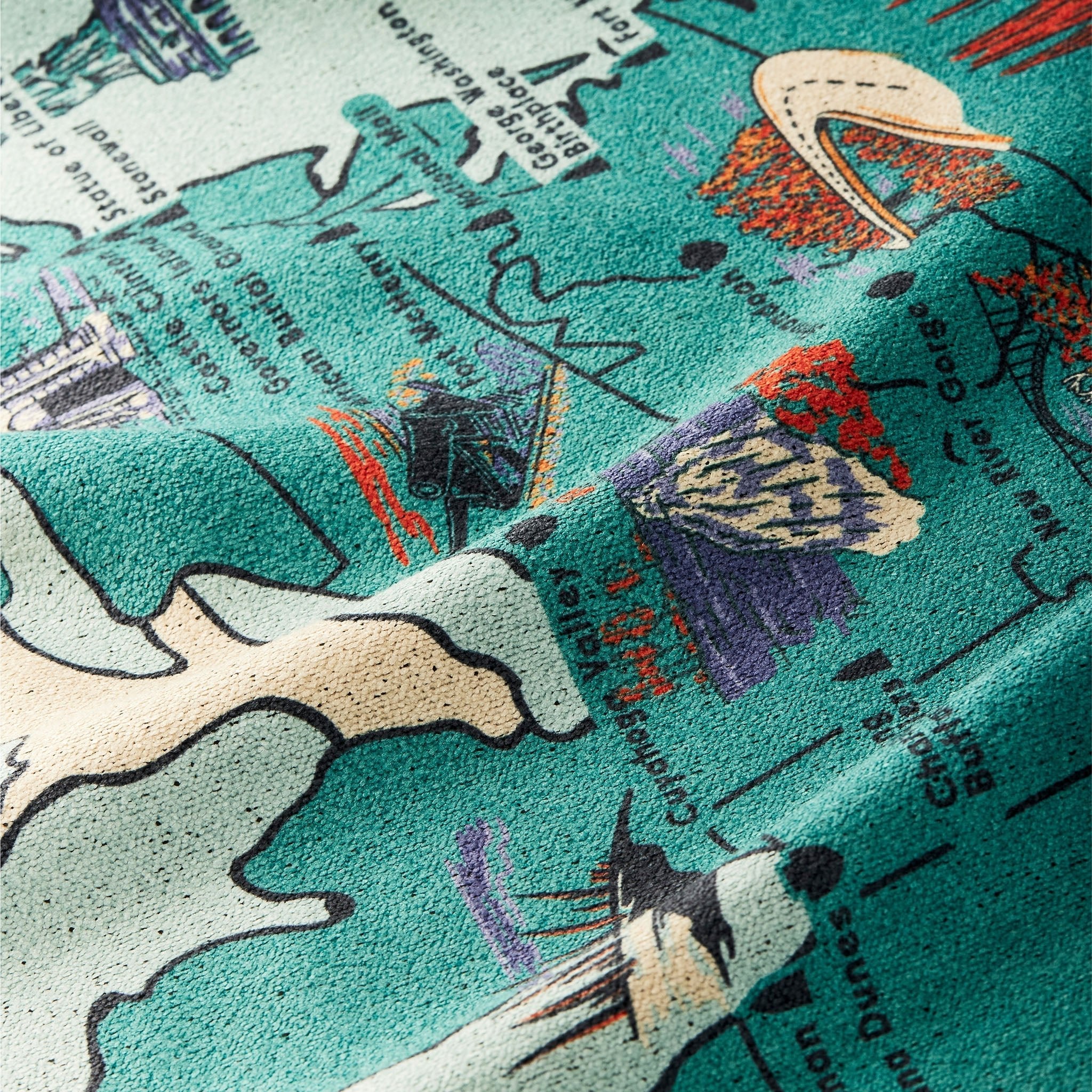 Nomadix Blanket Towel: National Parks and Monuments Map