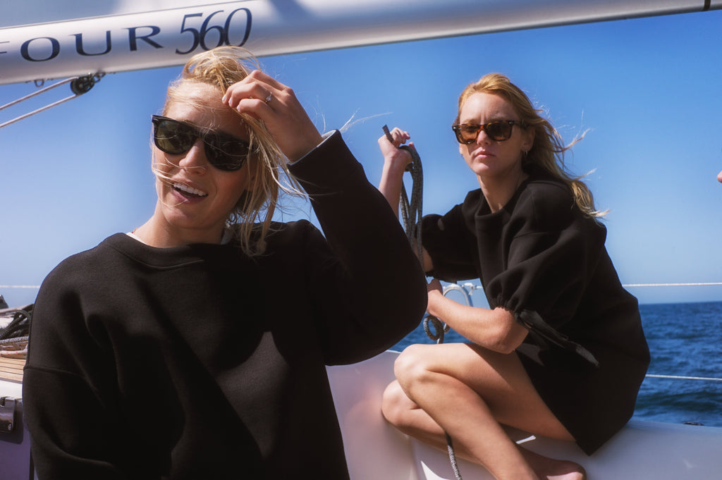 The Ansea Sweat Dress - Black