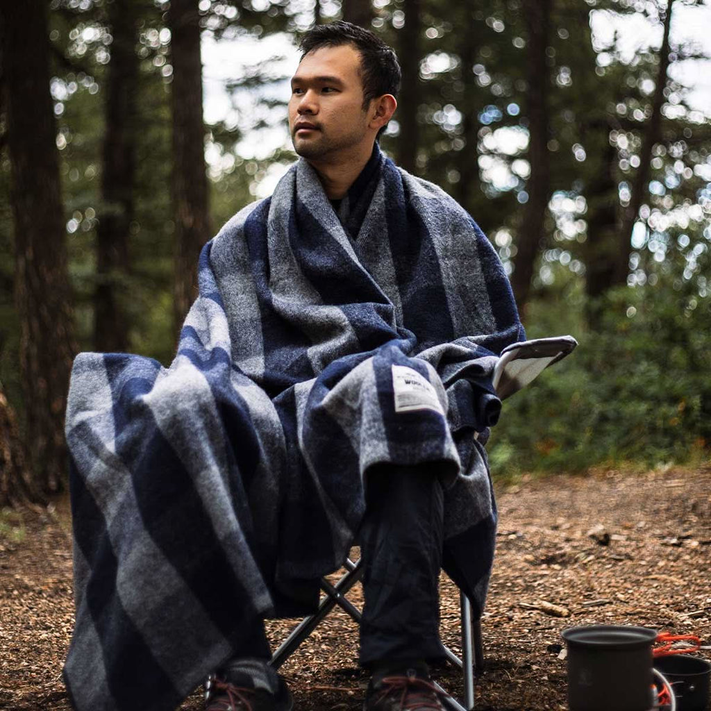 Wool Throw Blanket - White Mountain Woolen