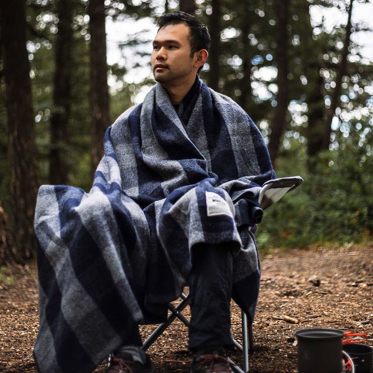 Wool Throw Blanket - White Mountain Woolen