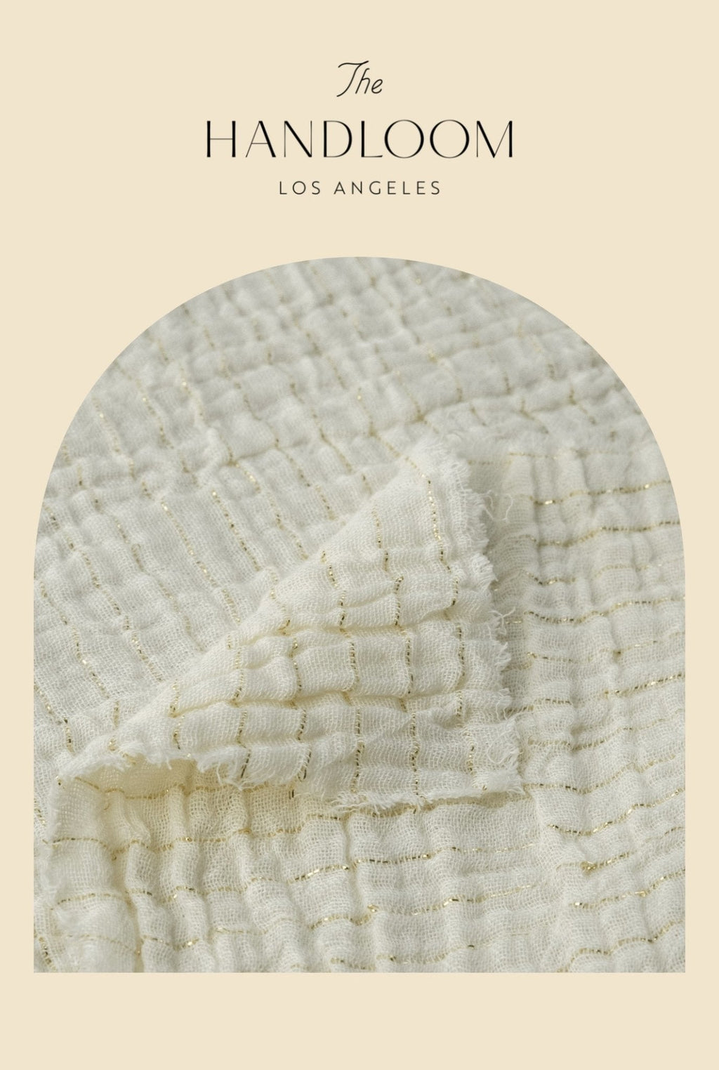 The Handloom Echo Boy Short Gold Stripes