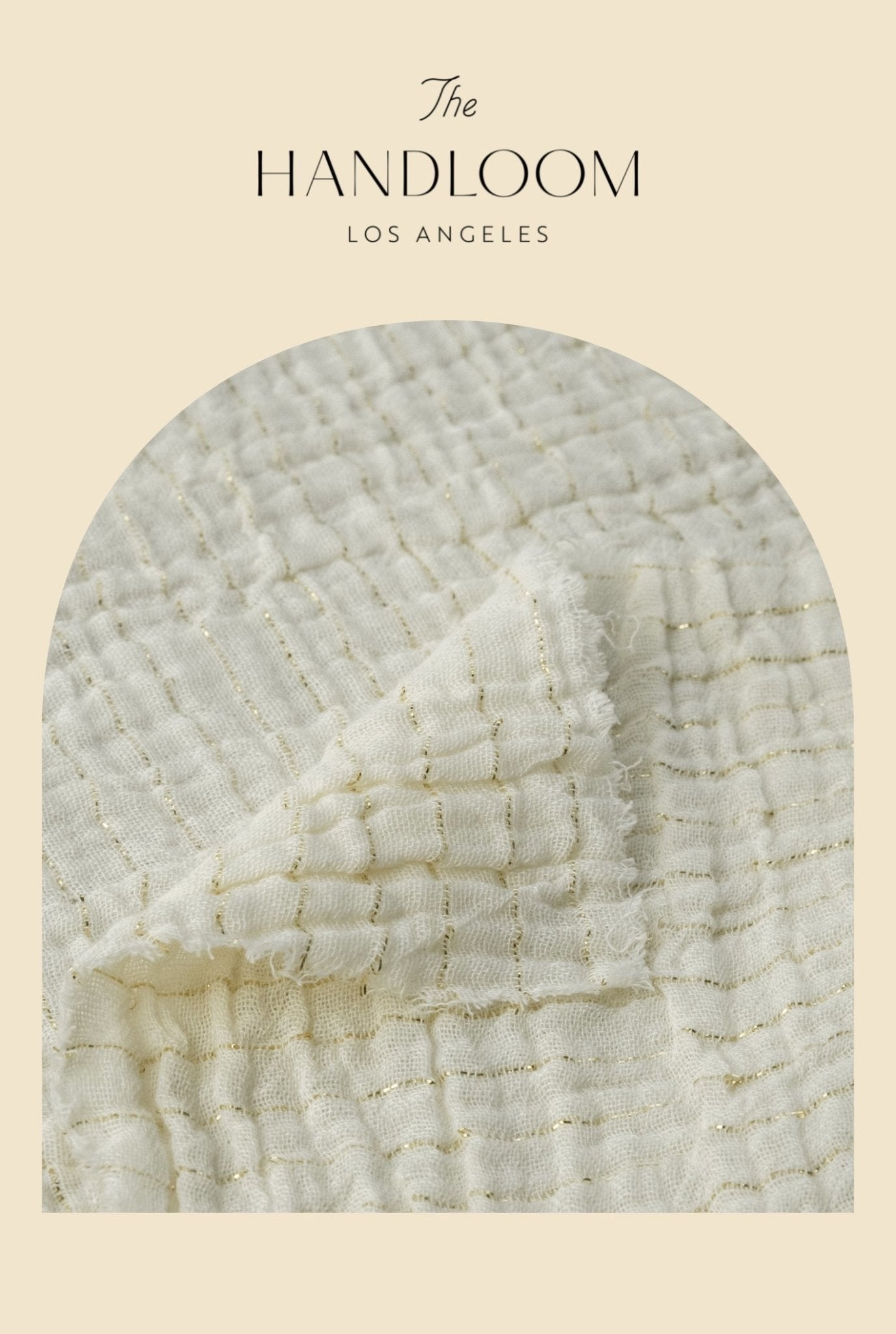 The Handloom Echo Boy Short Gold Stripes