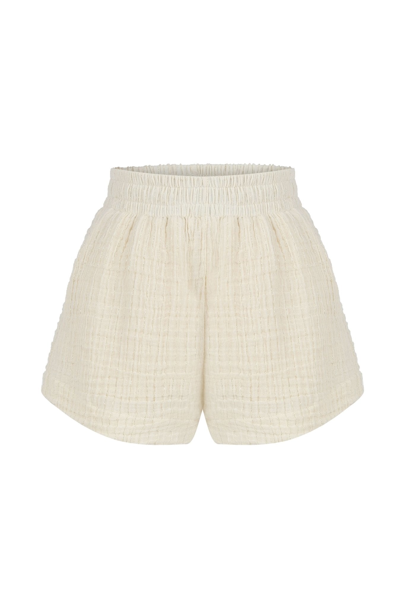 The Handloom Echo Boy Short Gold Stripes