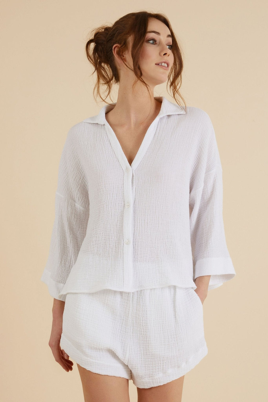 The Handloom Echo Boy Short White