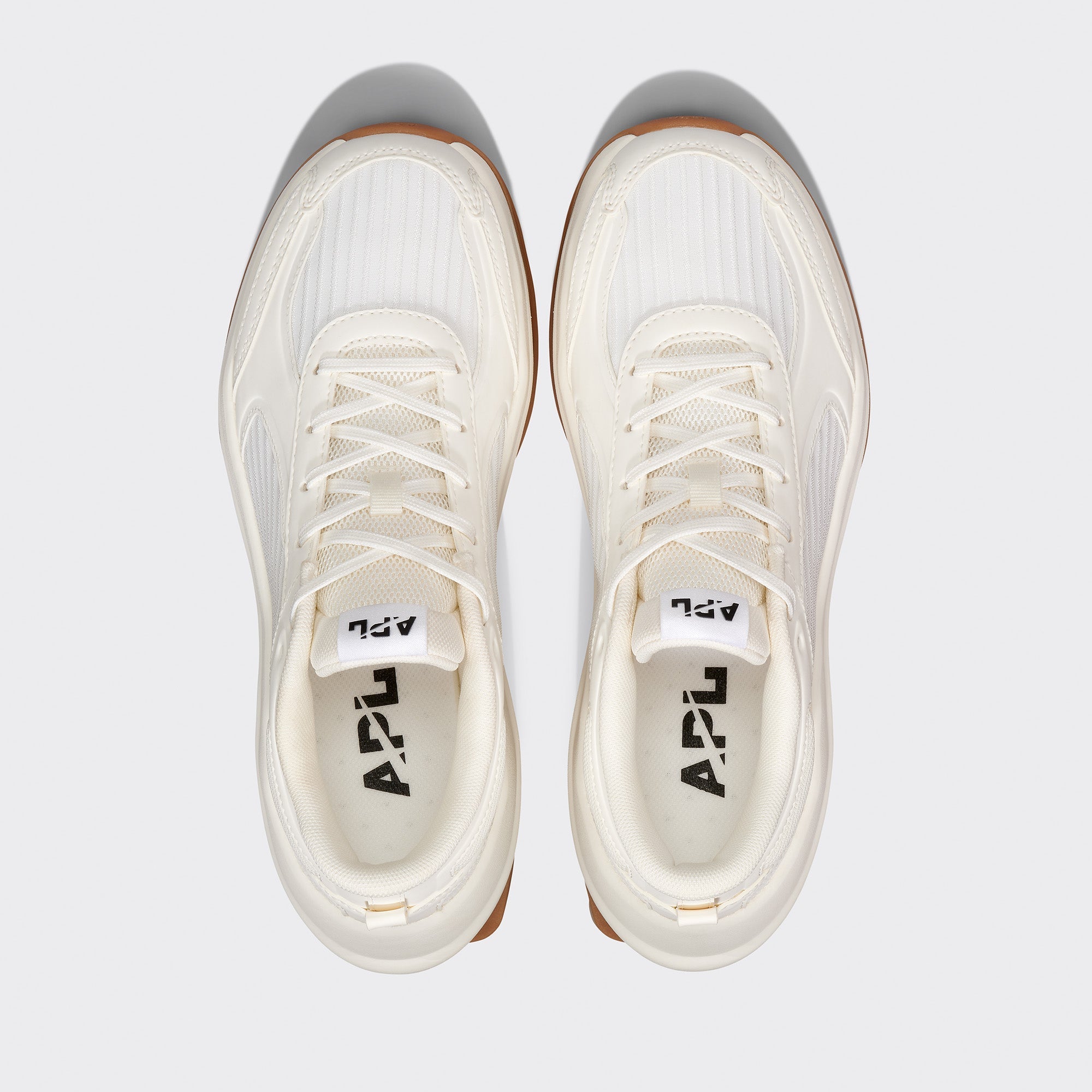 APL Men’s Jogger Lifestyle Running Shoes, Ivory / Black / Gum