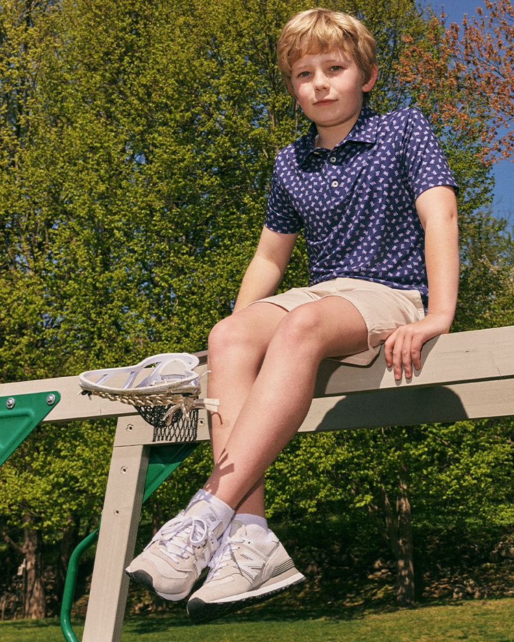 Johnnie-O Performance Jersey Jr. Polo - USA