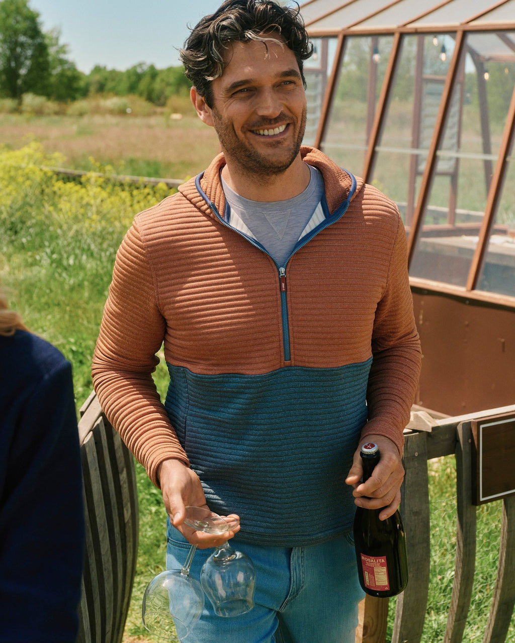 Johnnie-O Werner Performance 1/4 Zip Hoodie