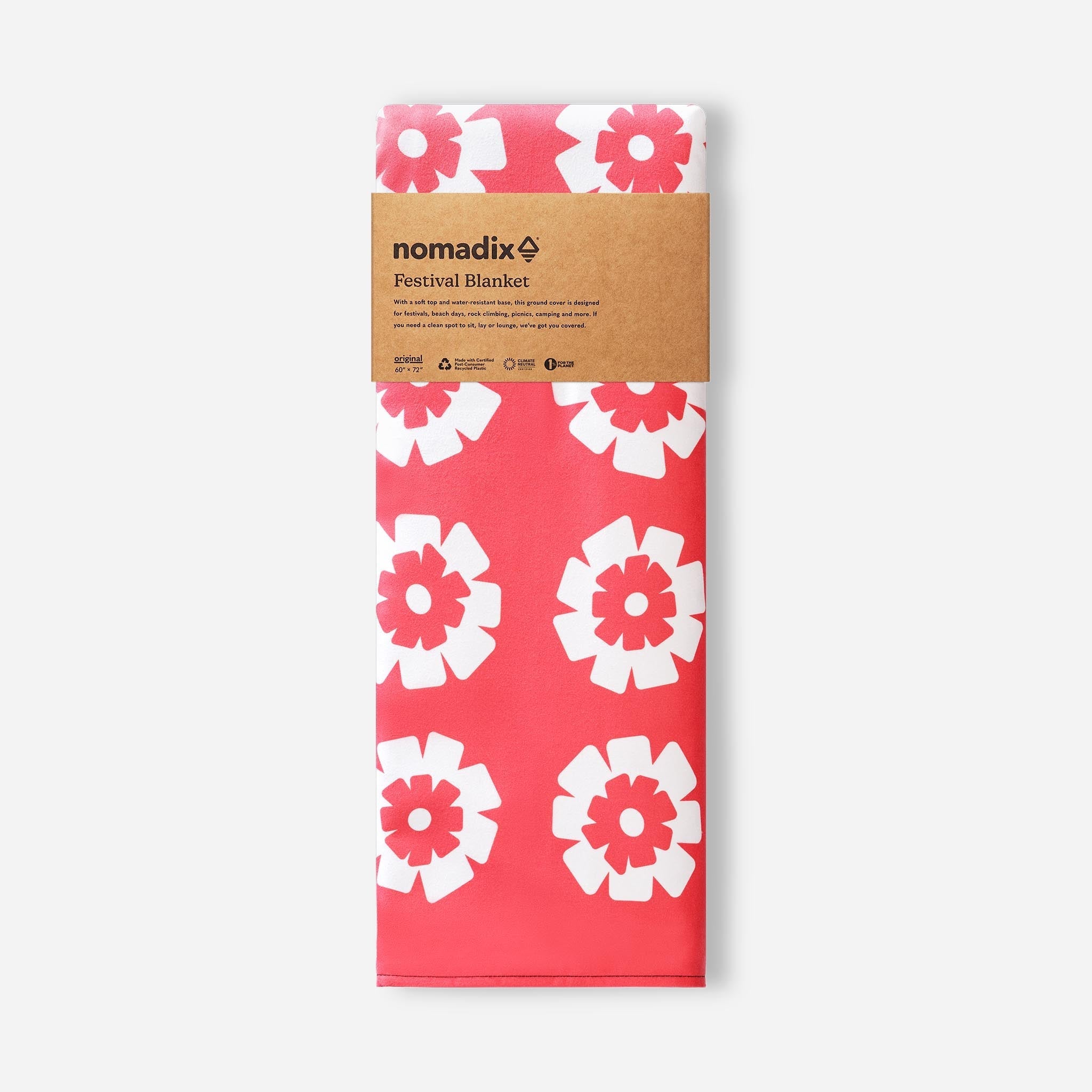 Nomadix Festival Blanket: Fresh Flowers Coral