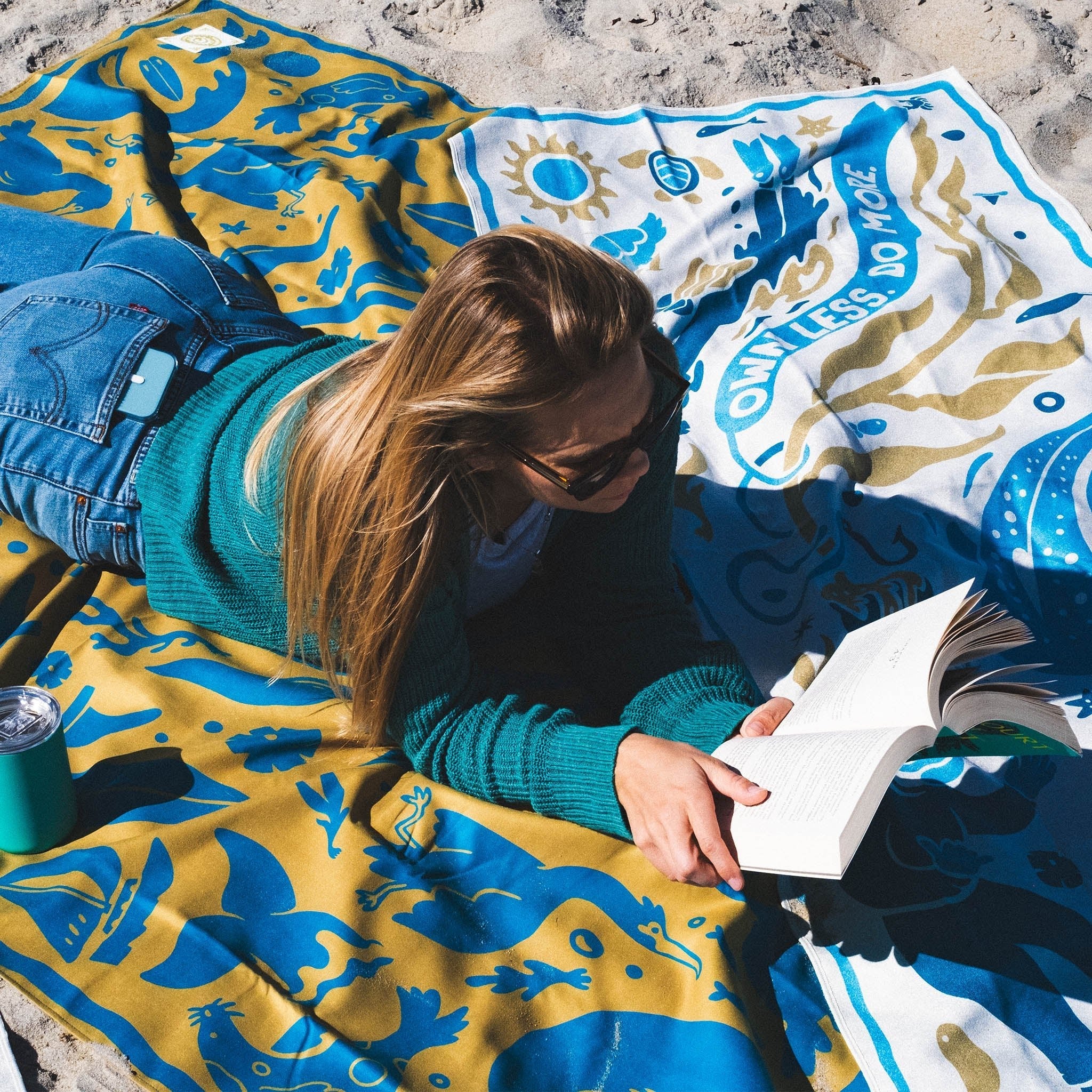 Nomadix Festival Blanket: Nomadix x 5 Gyres: Kelp Swirl
