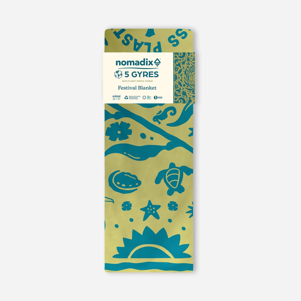 Nomadix Festival Blanket: Nomadix x 5 Gyres: Kelp Swirl